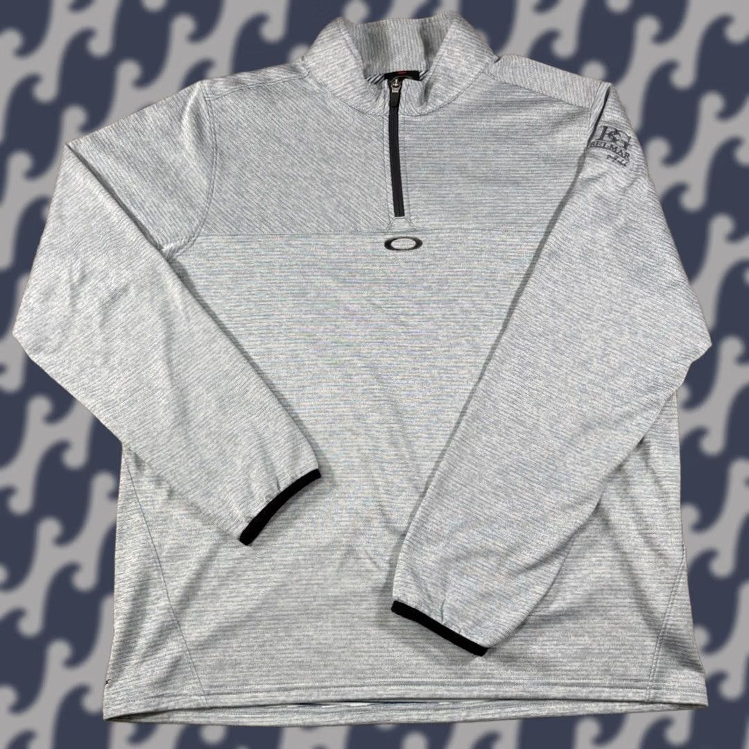Oakley Oakley Sweater Mens Gray Hydrolix Quarter Zip Pullover Belmar Golf Club • Large Size US L / EU 52-54 / 3 - 1 Thumbnail