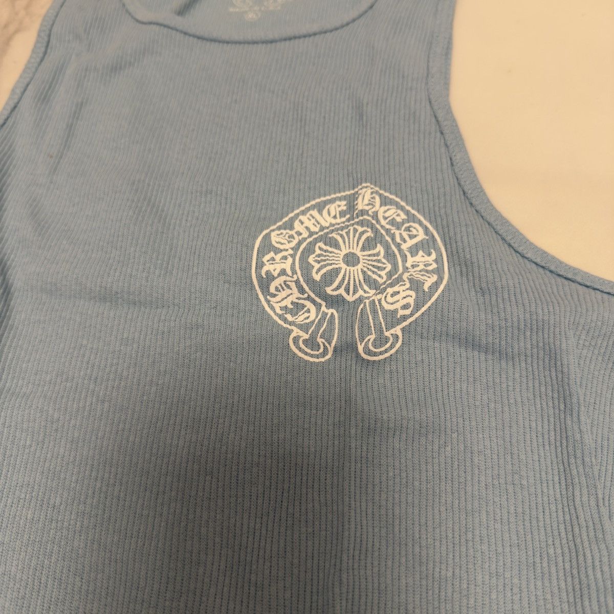 Chrome Hearts CHROME HEARTS BABY BLUE TANK TOP XL 🚫READ DESCRIPTION🚫 Size US XL / EU 56 / 4 - 9 Thumbnail