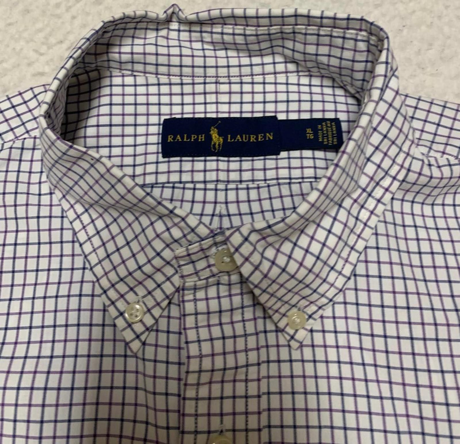 Polo Ralph Lauren Ralph Lauren Men's XL White Grid Button-Down Shirt Size US XL / EU 56 / 4 - 3 Thumbnail