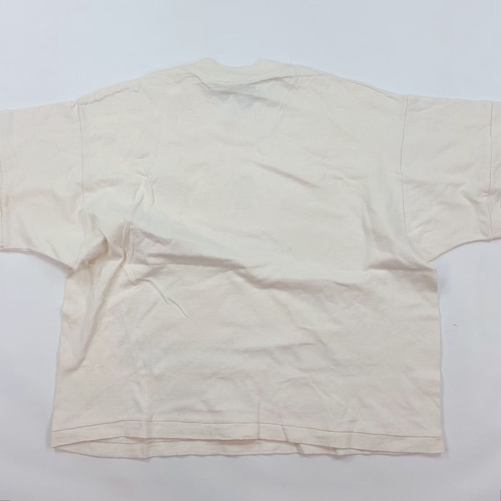 Vintage VINTAGE Jennifer's Studio T-Shirt Women Ivory Cream Lion Giraffe Africa 90s 80s Art Animals Fashion Nature Retro Short Sleeve Crew Neck Pink Periods? Size L / US 10 / IT 46 - 6 Thumbnail