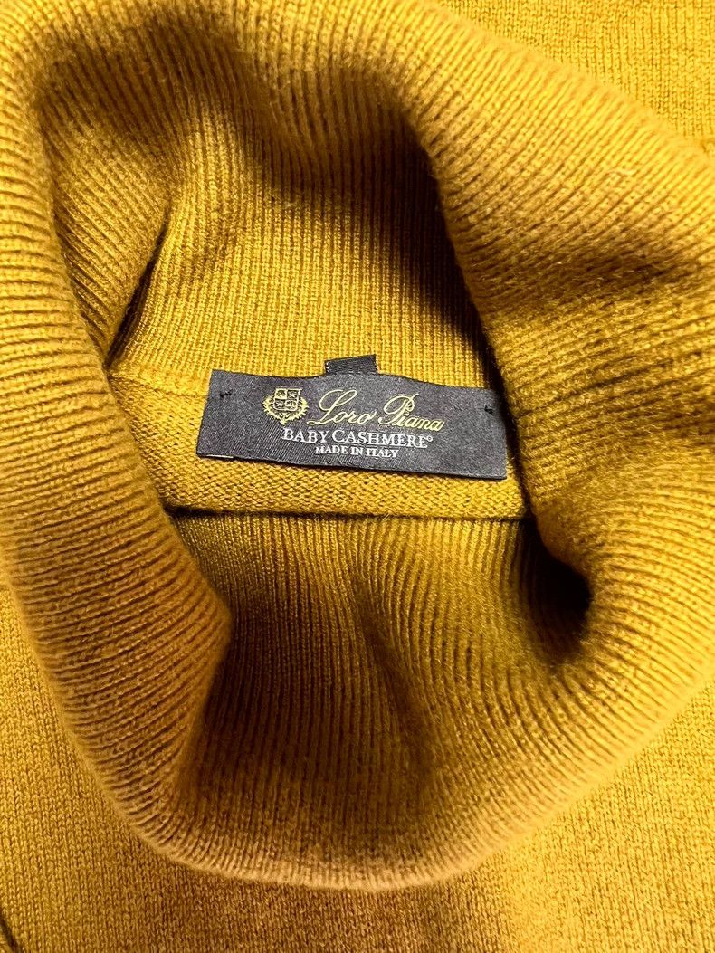Loro Piana LORO PIANA Men's cashmere knitted high collar sweater Size US L / EU 52-54 / 3 - 4 Thumbnail
