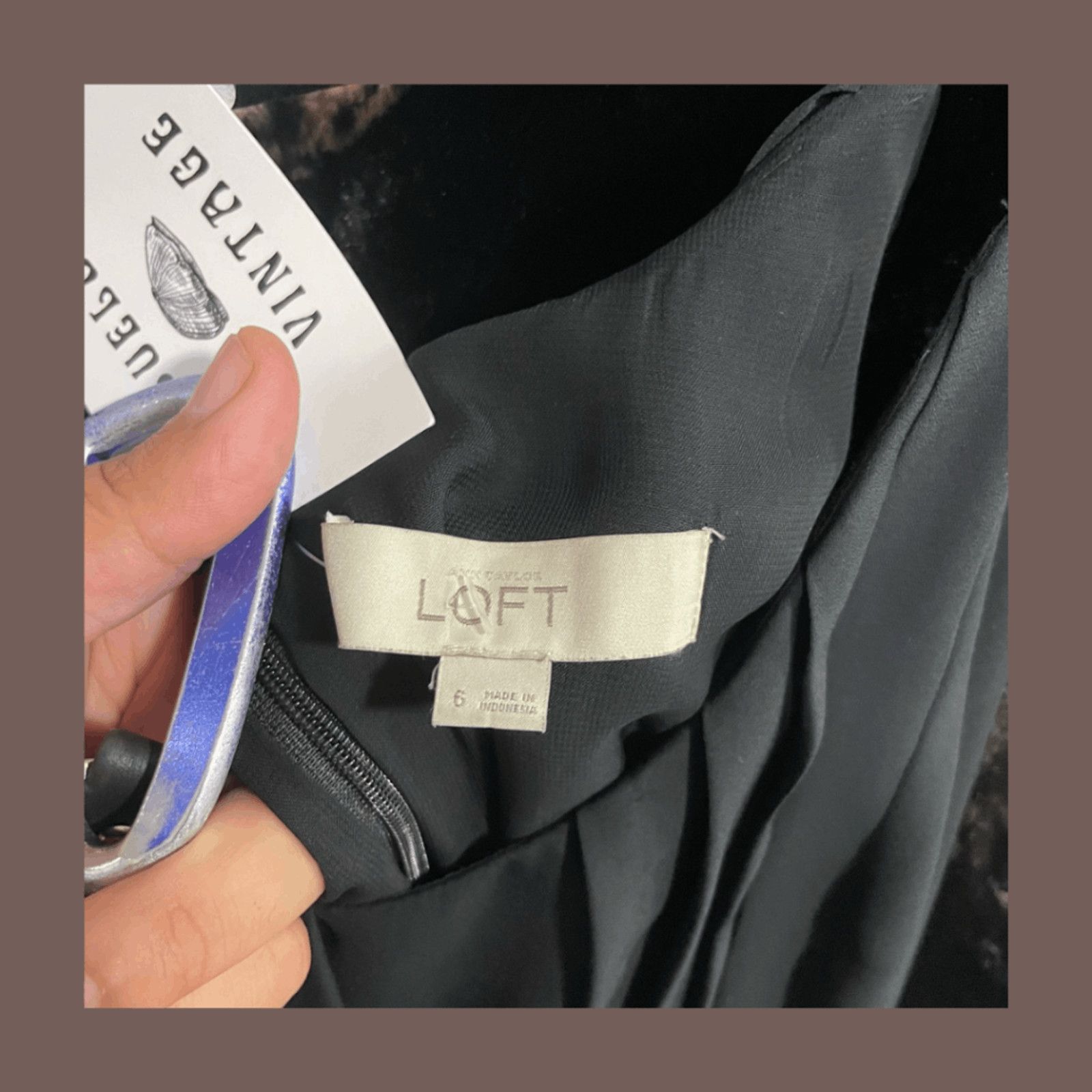 Ann Taylor VTG Pleated Dress | Ann Taylor Black Midi | Timeless Minimal Size M / US 6-8 / IT 42-44 - 6 Thumbnail