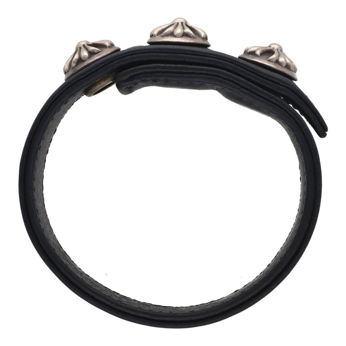 アクセサリー Chrome Hearts 3 Button 2 Snap Leather CHROME HEARTS 3