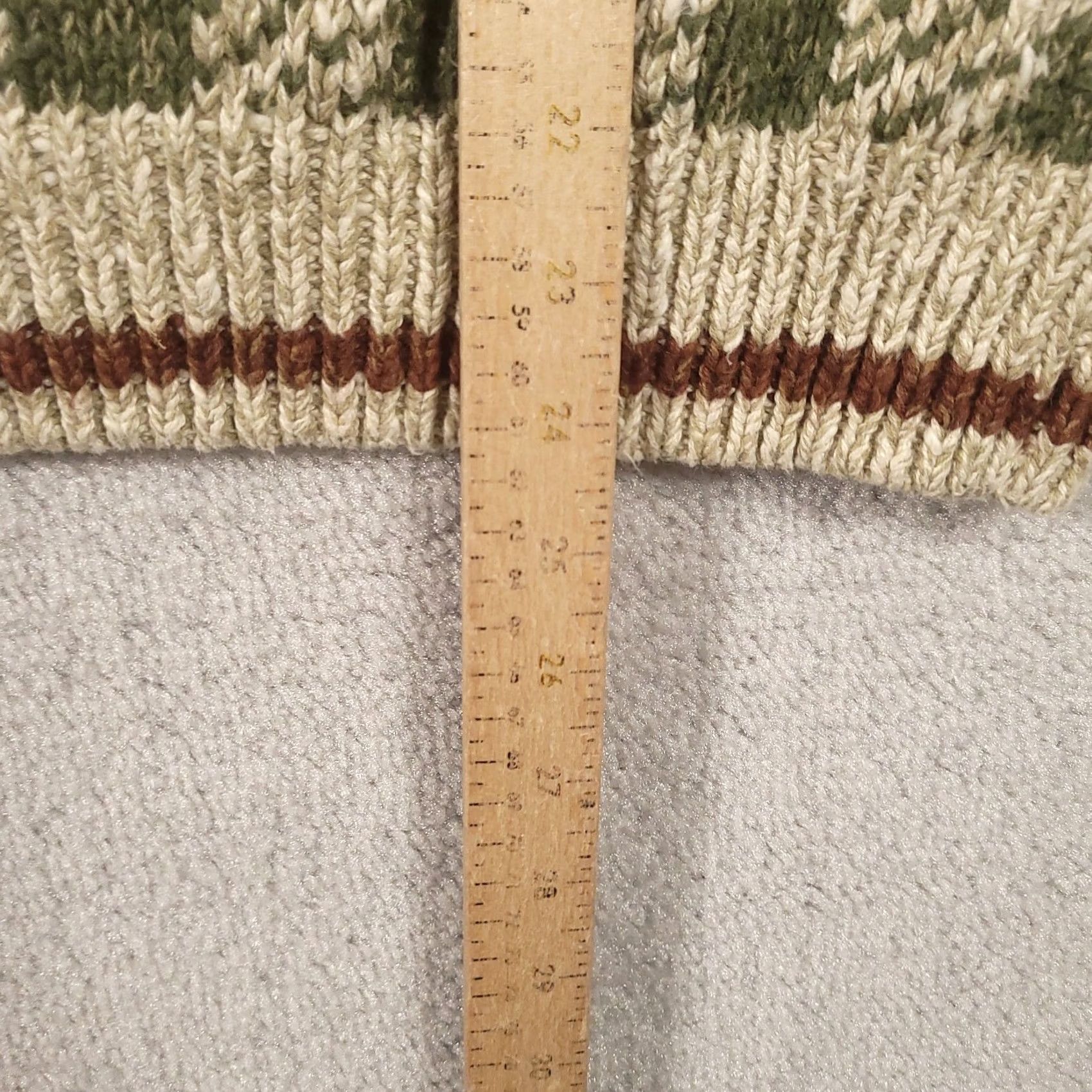 Vintage VINTAGE St Johns Bay Chunky Knit Long Sleeve Sweater Mens XLT Linen Blend Shirt Pullover Beige Geometric Classic Western 90s? Size US XL / EU 56 / 4 - 5 Thumbnail