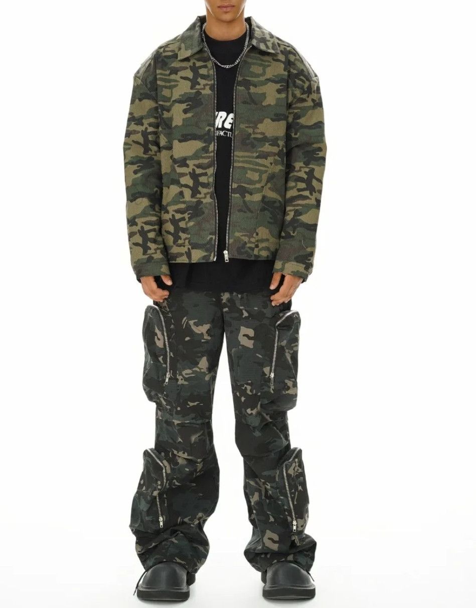 Japanese Brand × Vintage Vintage Detroit Camouflage Design Winter Jacket Size US XL / EU 56 / 4 - 5 Thumbnail
