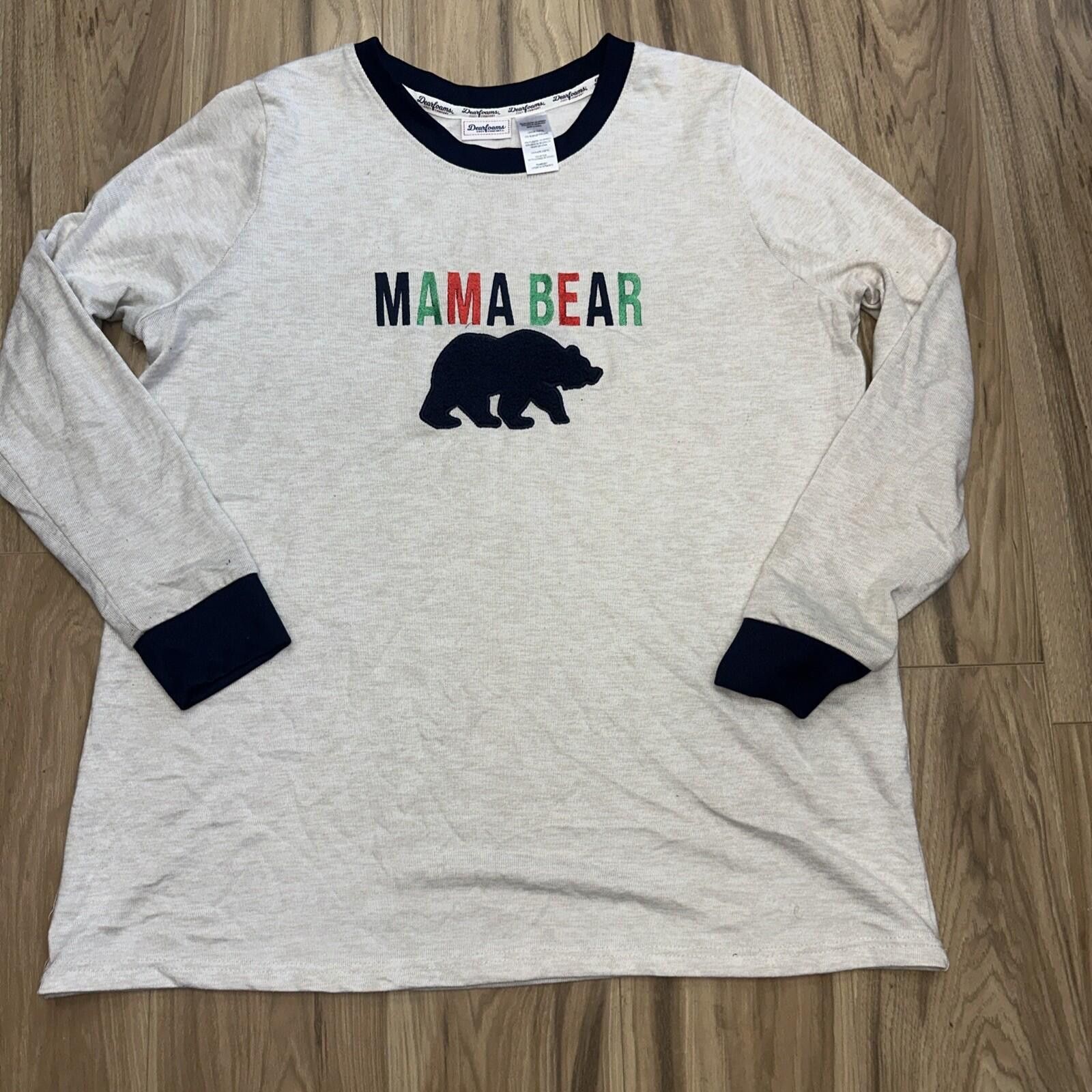 Other Womens Dearfoam Cozy Comfort Mama Bear Sleepwear Shirt 12/14 Size ONE SIZE - 1 Thumbnail