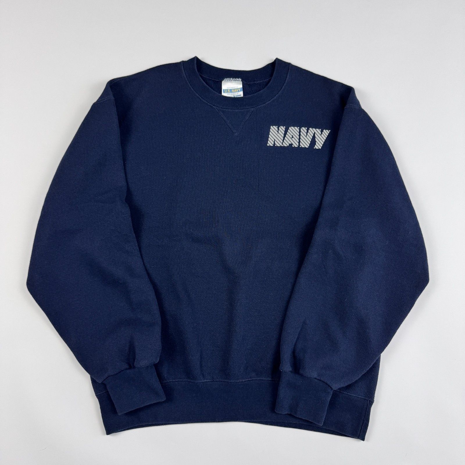 Vintage US Navy Soffe Made in USA Sweatshirt Navy M USMC Size US M / EU 48-50 / 2 - 1 Thumbnail