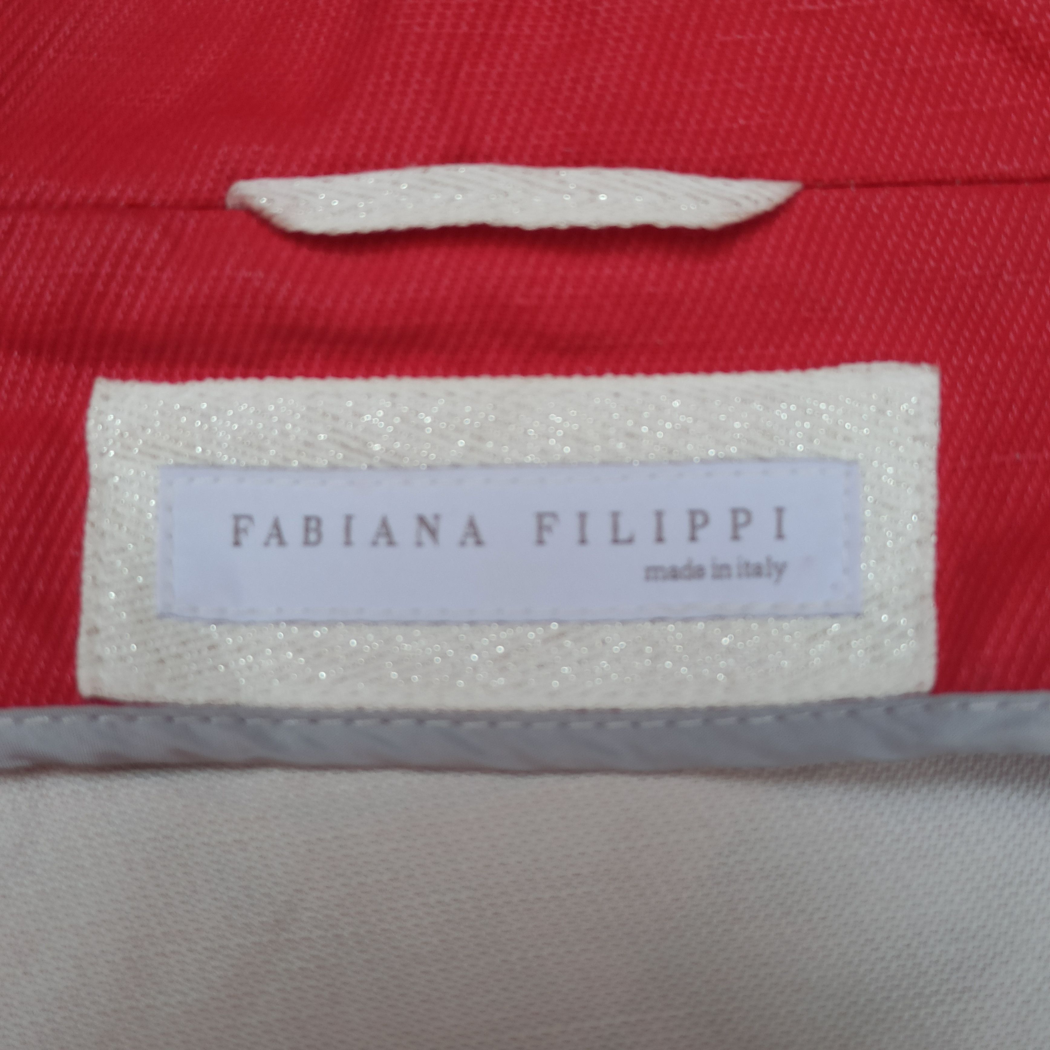 Fabiana Filippi Red Jacket Hoodie Fabiana Filippi Size XS / US 0-2 / IT 36-38 - 6 Thumbnail