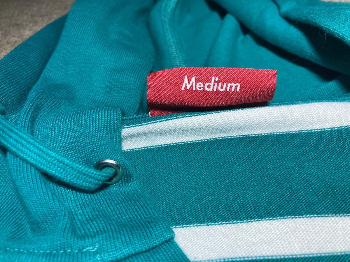 Supreme SS09 Supreme Striped Snap Placket Pullover Green 2009 Hoody Size US M / EU 48-50 / 2 - 8 Thumbnail