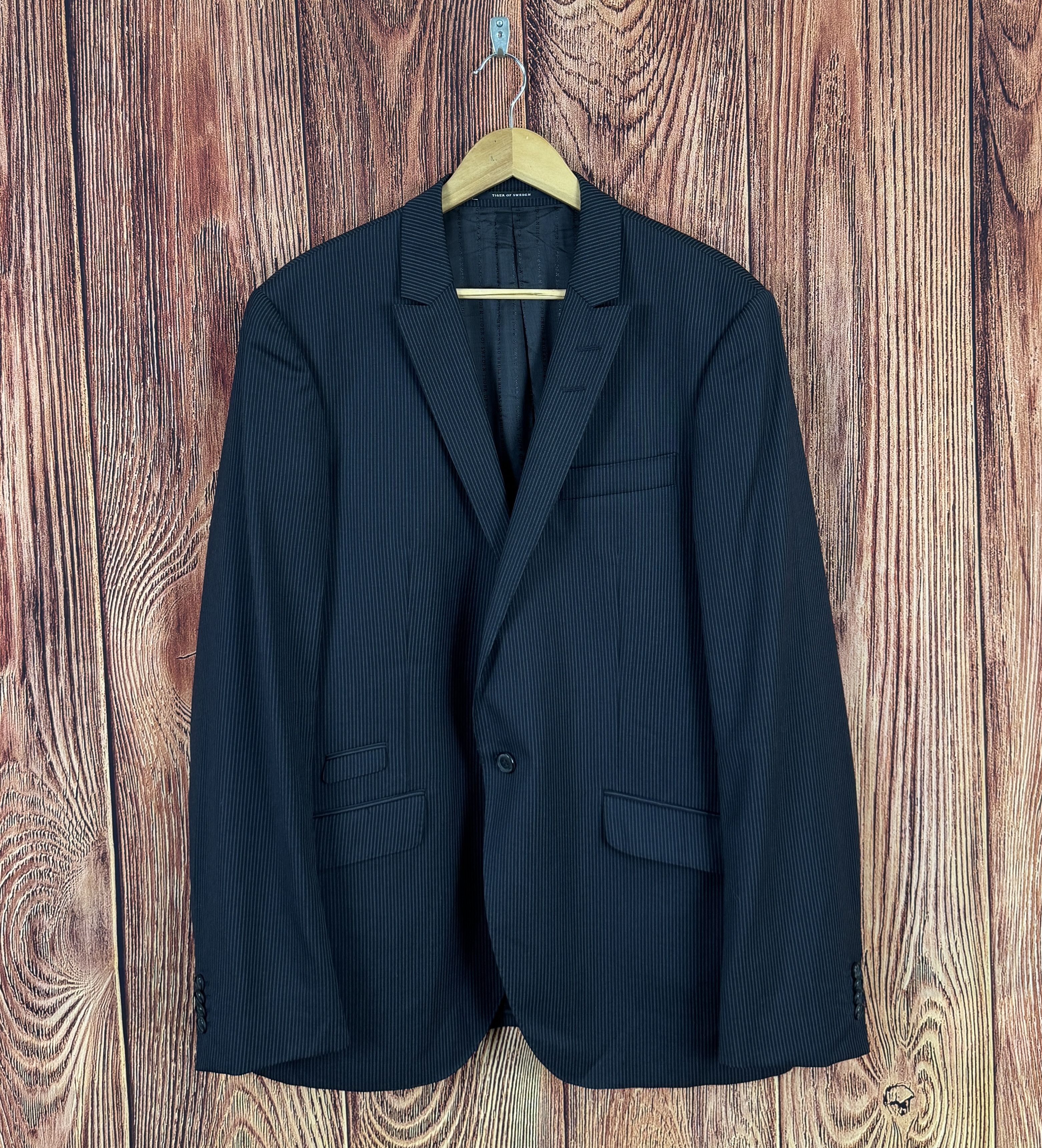 Tiger of Sweden Tiger of Sweden N Mailer 3-in-1 Striped Wool Suit Size It 54 Size 44R - 2 Thumbnail