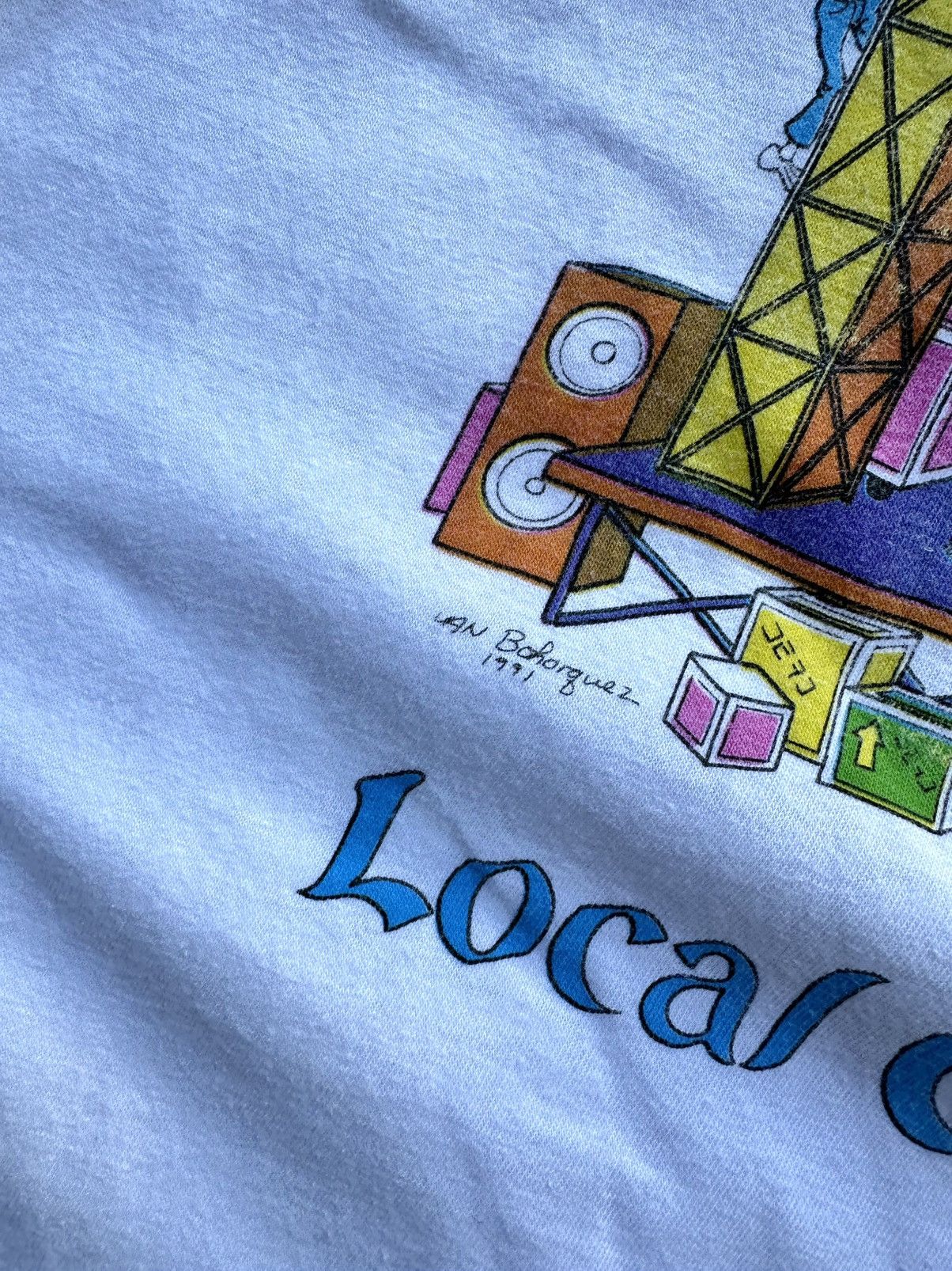 Grateful Dead × Liquid Blue × Vintage Vintage Grateful Dead Local Crew Tee Xl Liquid Blue 90s Size US XL / EU 56 / 4 - 3 Thumbnail