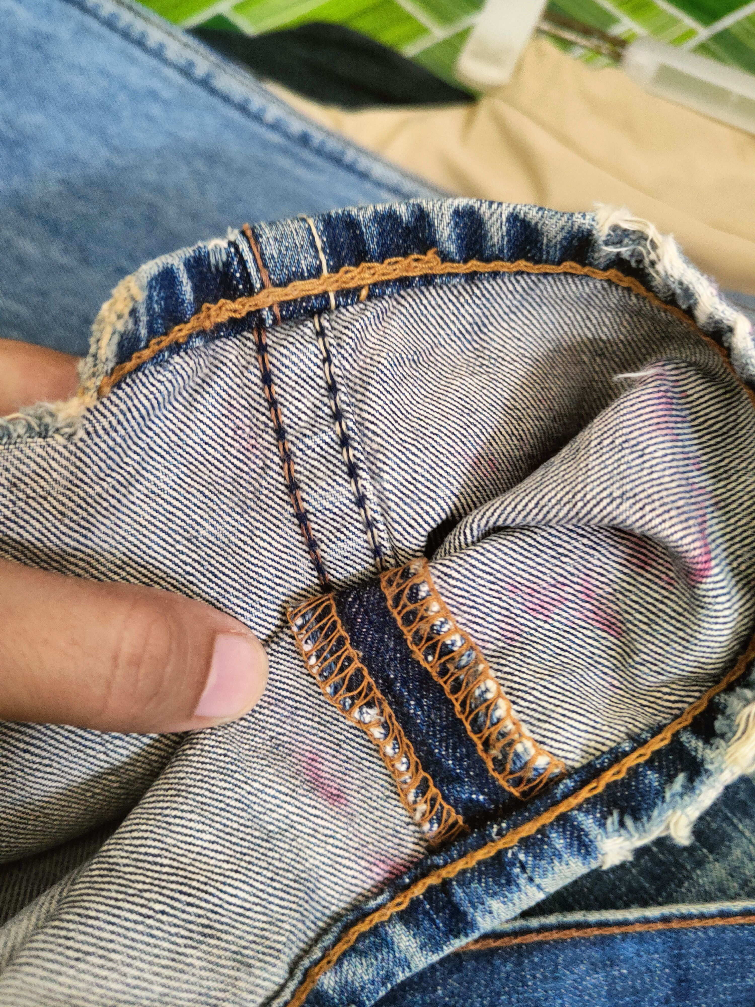 Levi's Levi's Dark Blue Distressed Ripped Jeans #S2854 Size US 31 - 13 Thumbnail