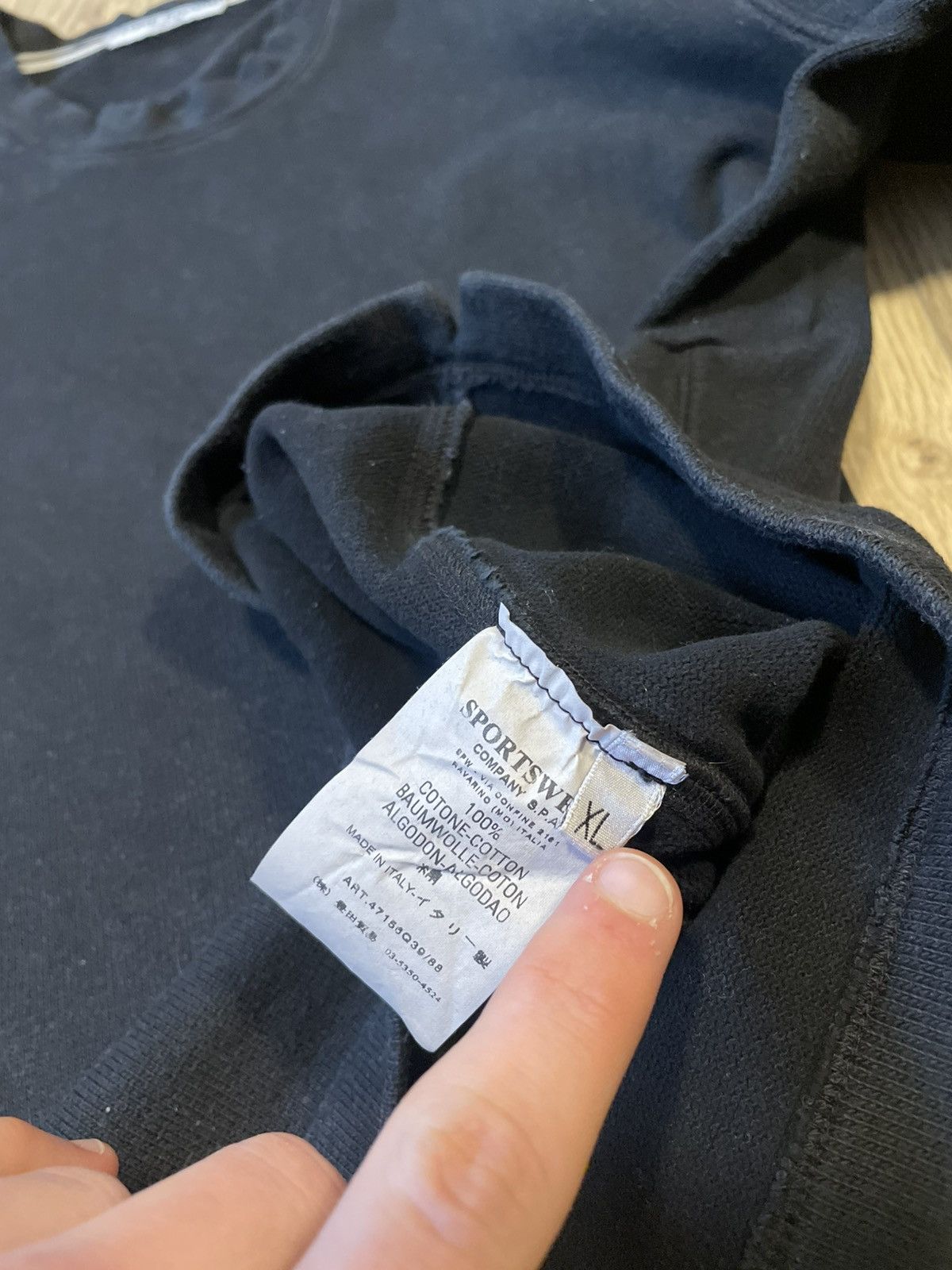 Stone Island Vintage Stone Island Black Sweatshirt 2007ss Size US L / EU 52-54 / 3 - 12 Thumbnail