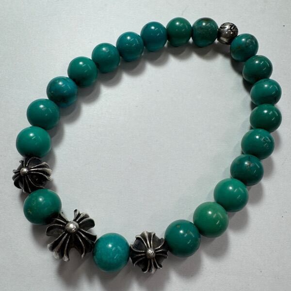 Chrome Hearts Chrome Hearts 8mm bead bracelet Turquoise Size ONE SIZE - 1 Thumbnail
