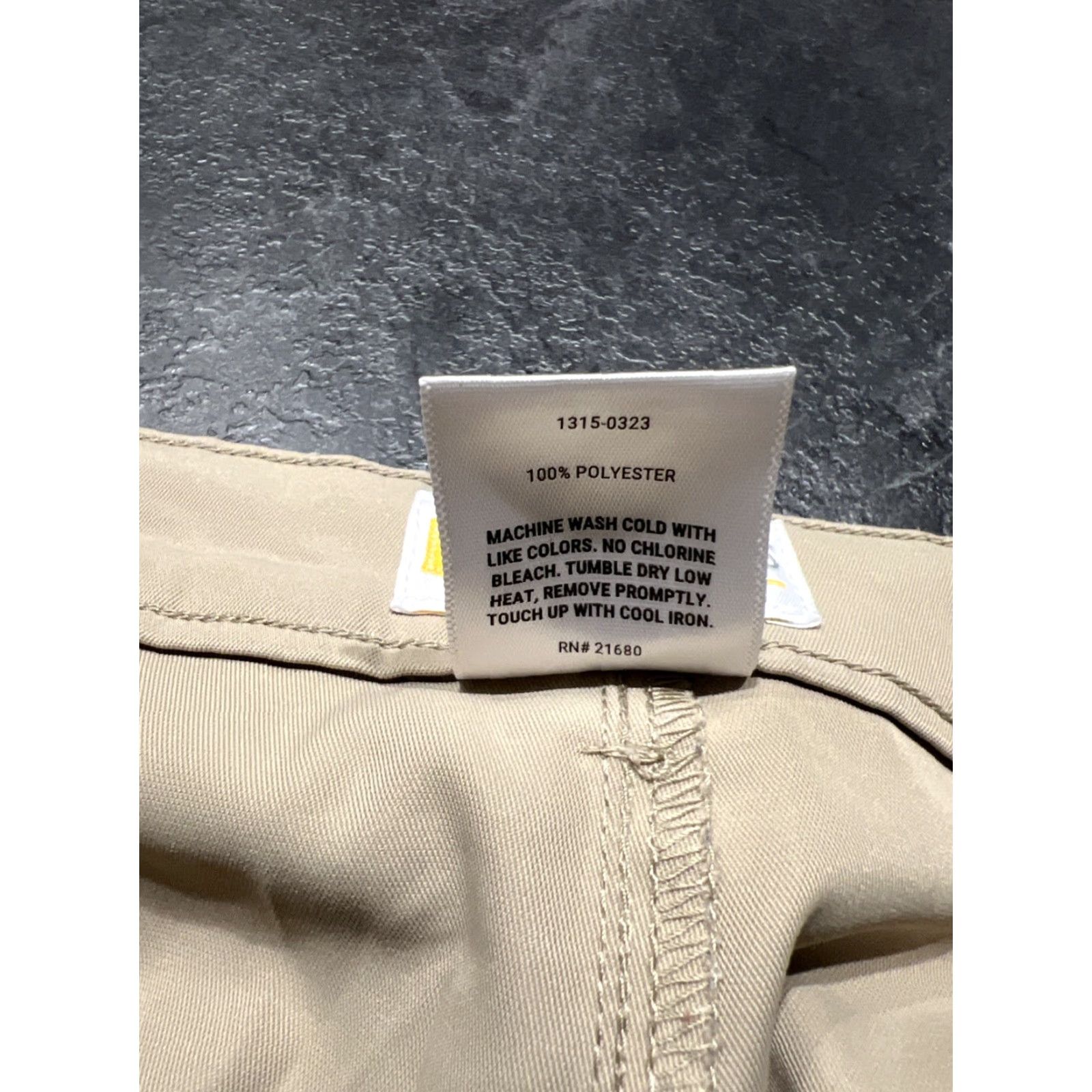 Vintage DENNIS Mens M42 Khaki Flat Front Stretch Twill Shorts Polyester Size US 42 / EU 58 - 6 Thumbnail