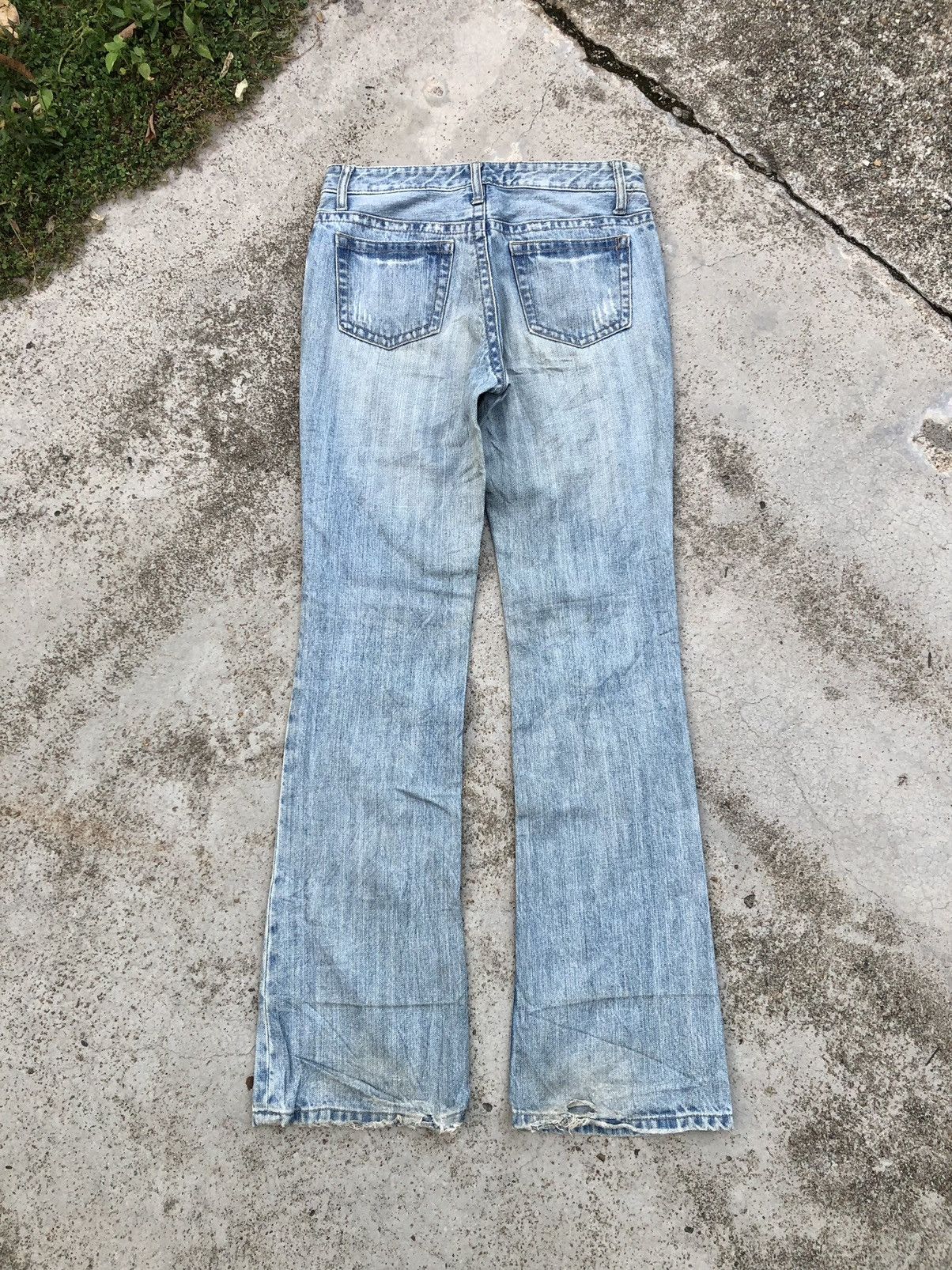 Japanese Brand FLARED⚡️⚡️ORIRIN JEANS DISTRESSED DENIM Size 28" / US 6 / IT 42 - 6 Thumbnail