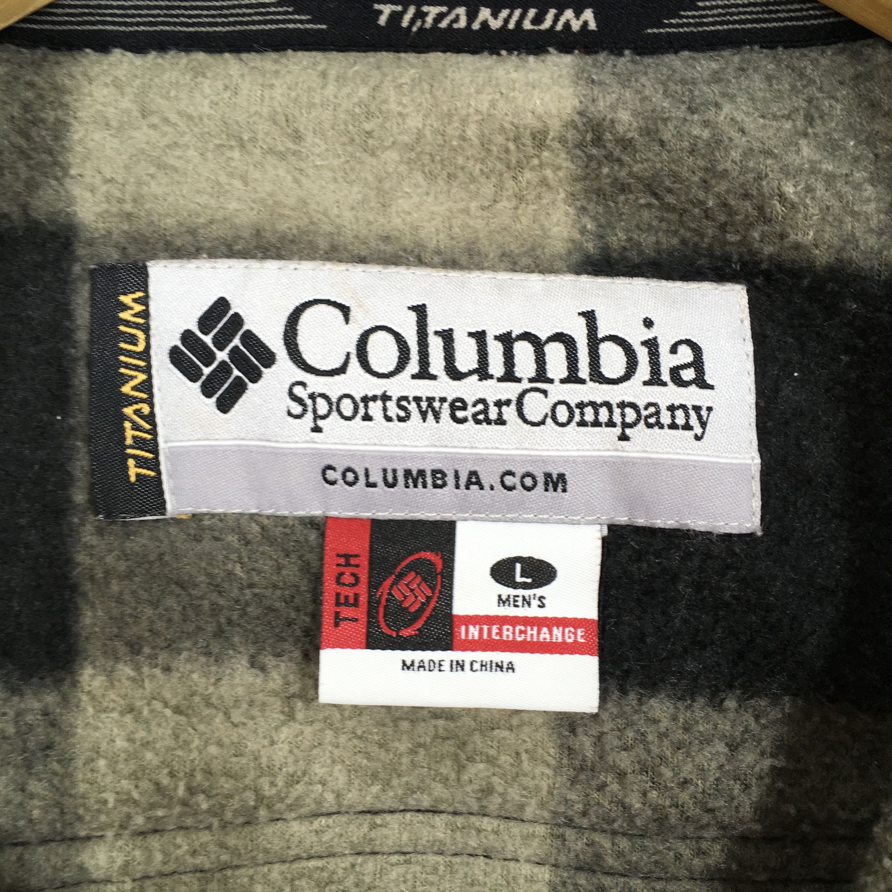 Columbia Vintage Columbia Sportswear Checkered Fleece Sweater Large Size US L / EU 52-54 / 3 - 3 Thumbnail