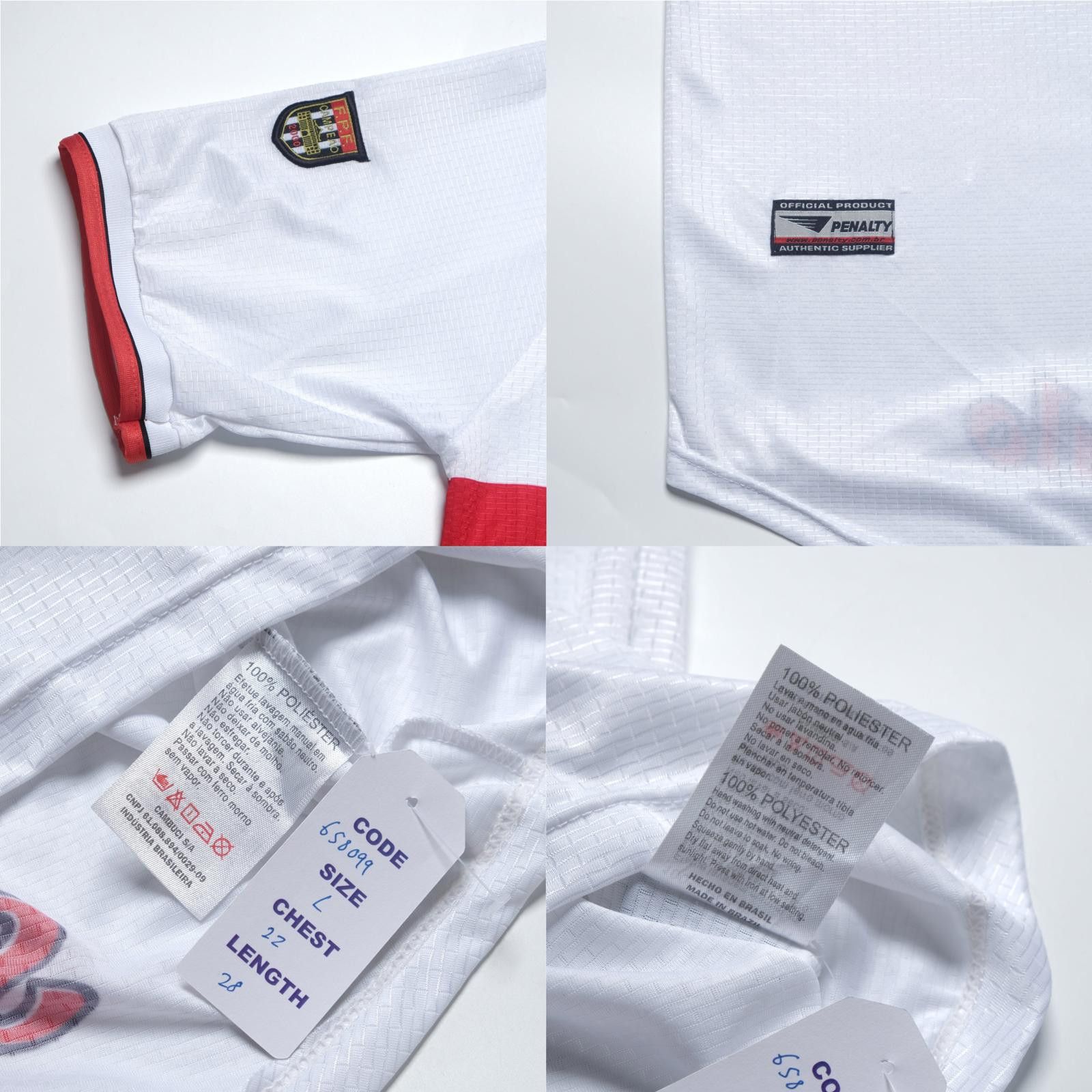 Other 2001/02 Sao Paulo Home Shirt Penalty (L) Size US L / EU 52-54 / 3 - 6 Thumbnail