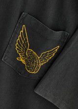 Gallery Dept. o1mle0226 Flying Brain Pocket T-Shirt in Vintage Black Size US XS / EU 42 / 0 - 5 Thumbnail