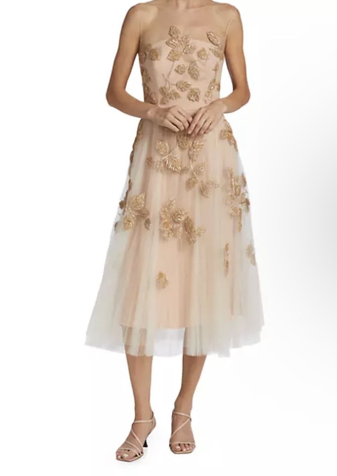 Carolina Herrera Carolina Herrera Dress With Gold leaf Embroidery! Size XS / US 0-2 / IT 36-38 - 1 Thumbnail