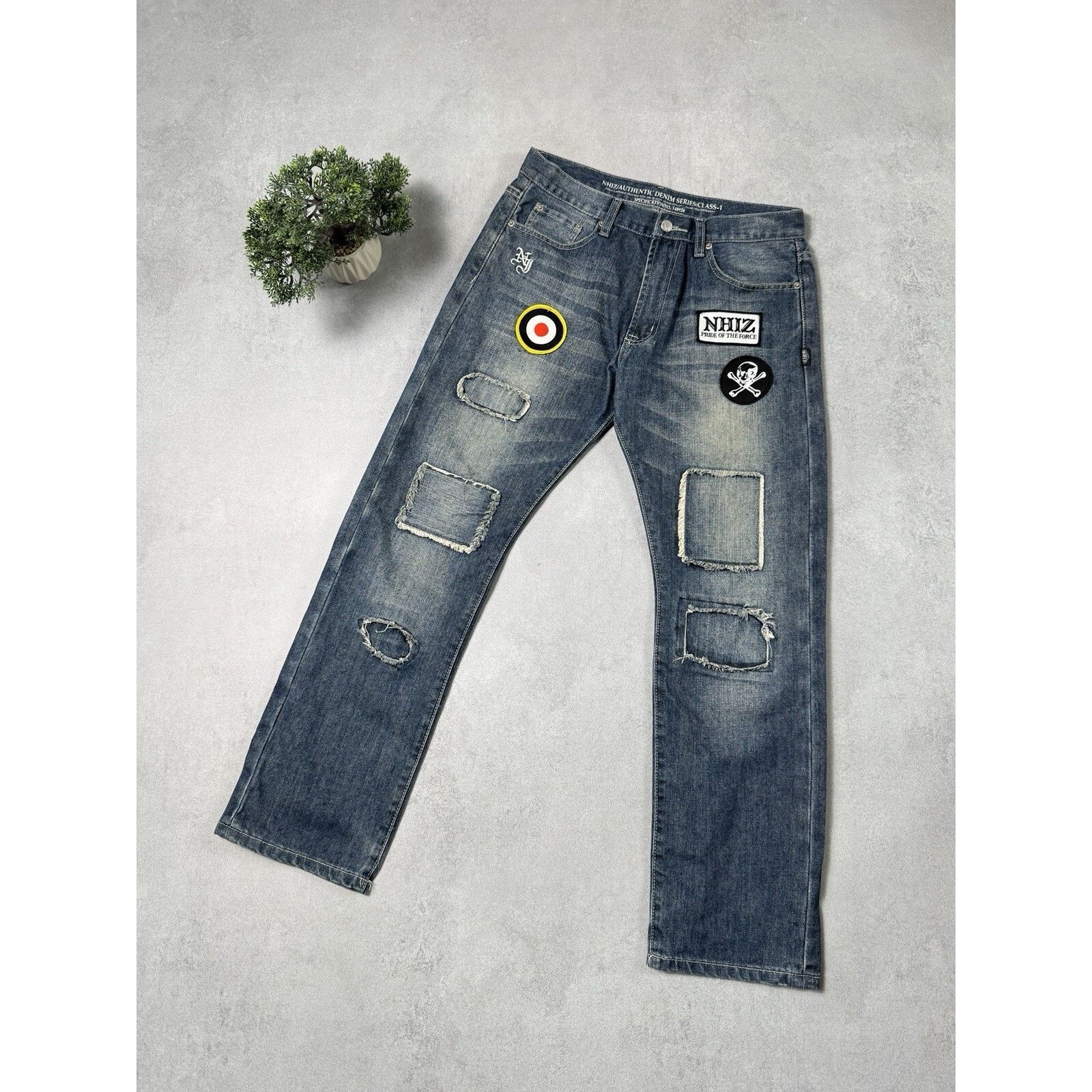 Disney × Neighborhood Neighborhood x Disney Denim Patched Jeans