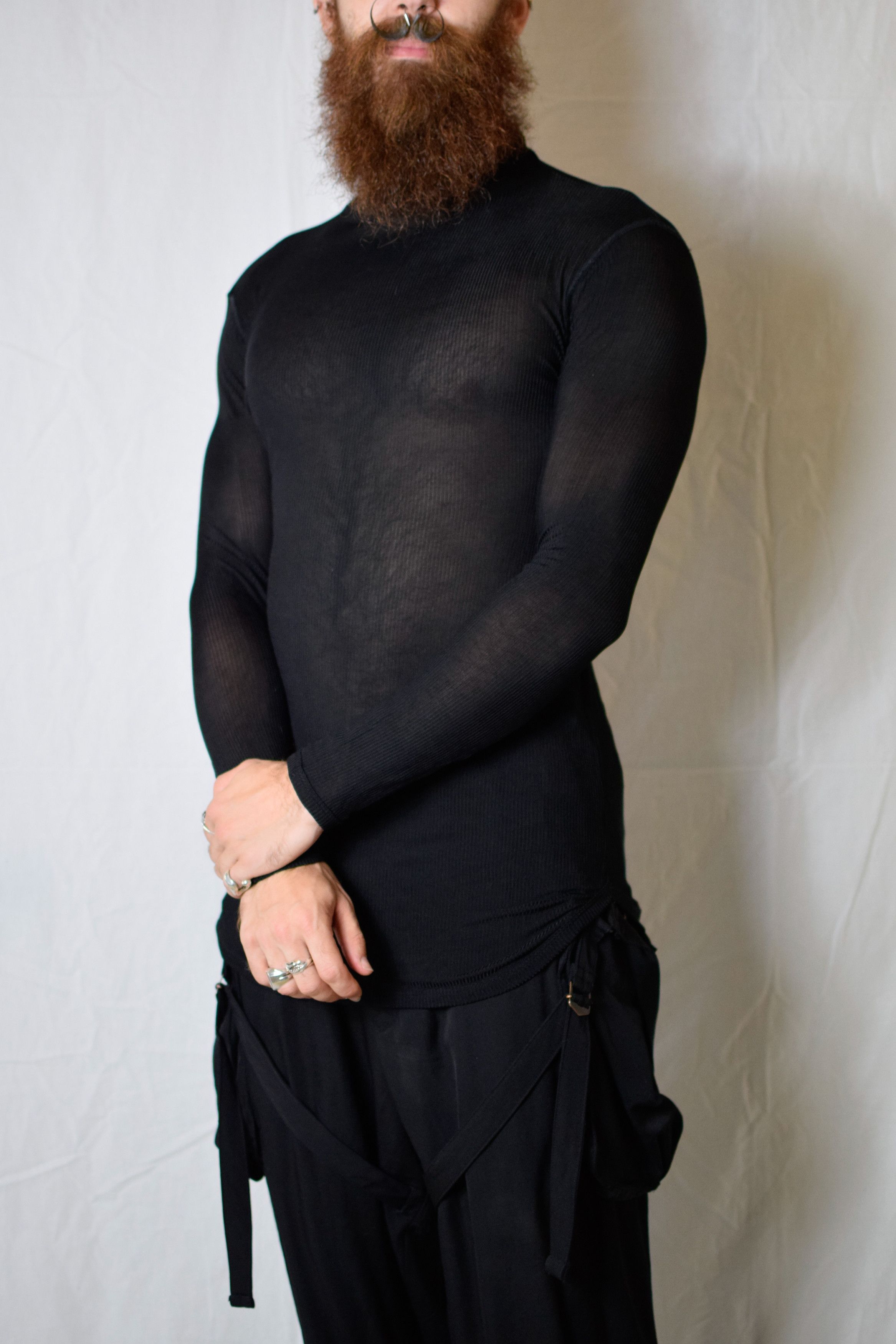 Yohji Yamamoto YYPH Rayon Turtleneck Size US M / EU 48-50 / 2 - 1 Thumbnail