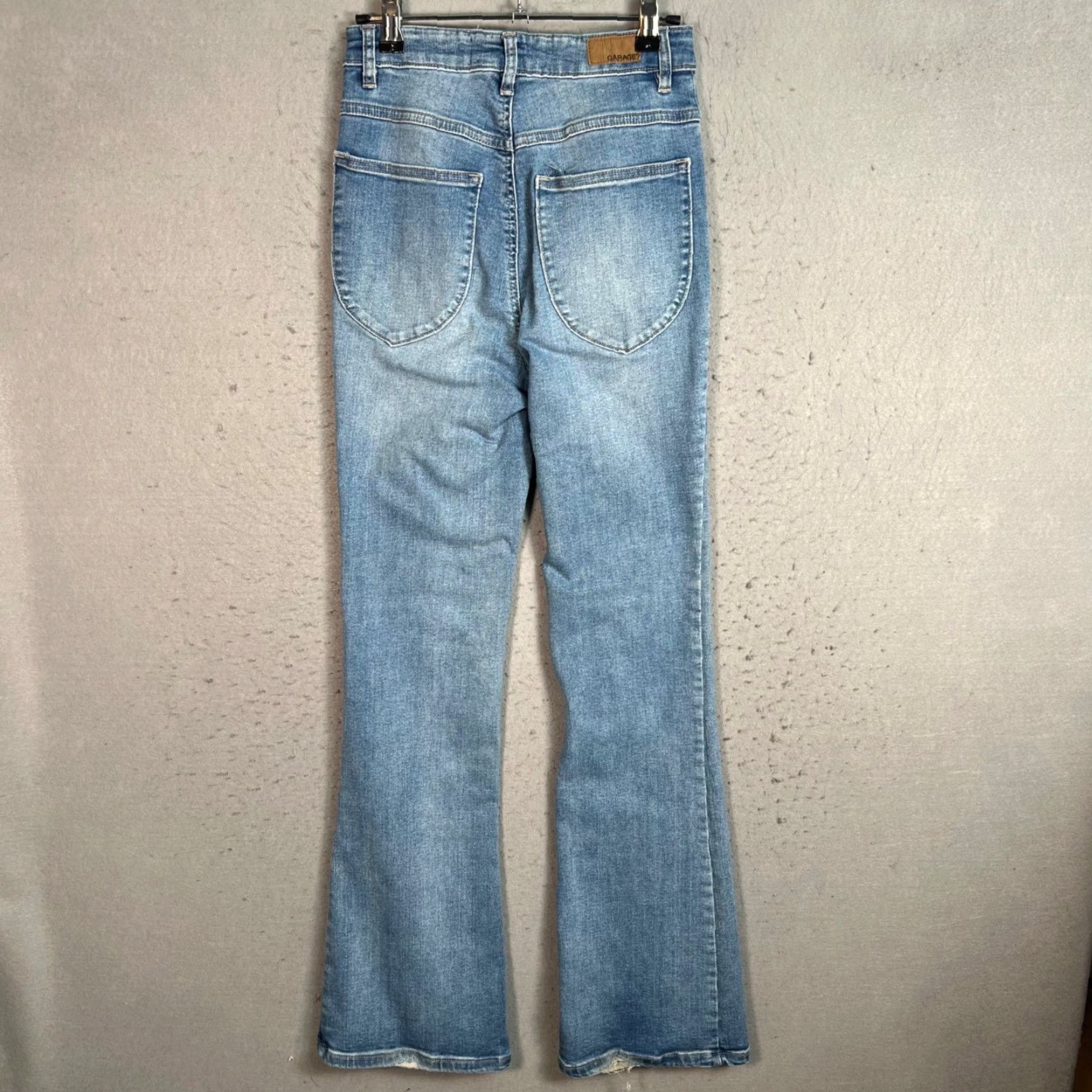 Garage VINTAGE Garage Jeans Flared High Waisted Womens Size 3 Light Blue Denim 30 In Inseam Blue Cotton Blend Size 26" / US 2 / IT 38 - 2 Thumbnail