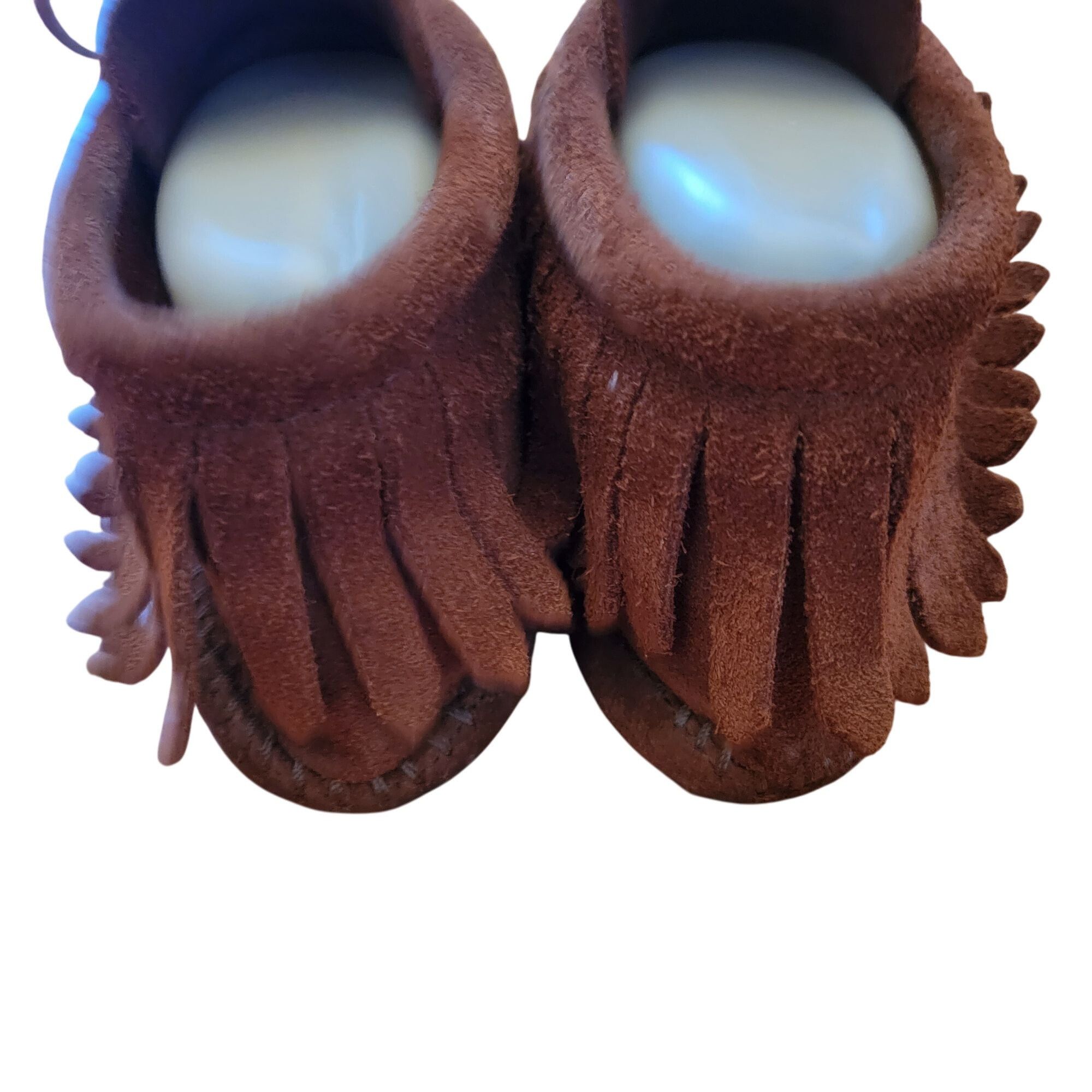Minnetonka Minnetonka 7 Brown Leather Fringe Moccasins Ankle Boots Boot Size US 7 / IT 37 - 6 Thumbnail