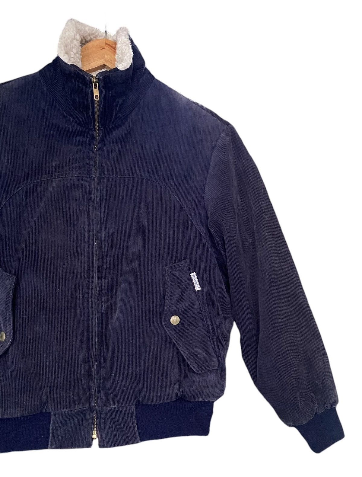 Wrangler Vtg WRANGLER Velvet Zipper Jacket Size US S / EU 44-46 / 1 - 2 Thumbnail