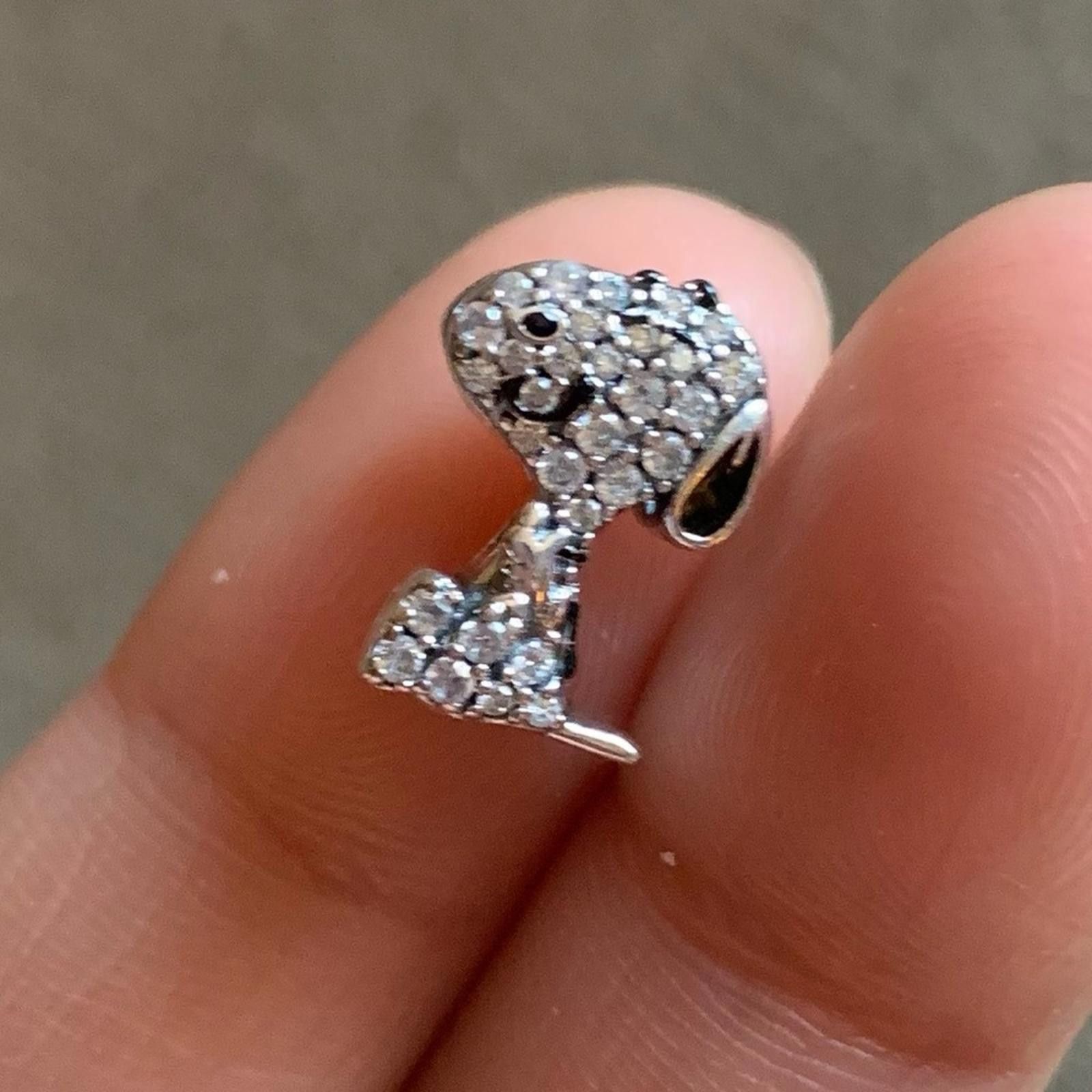 Other NWOT Peanuts Snoopy Dog Bling Charm Sterling Silver 925 Size ONE SIZE - 1 Thumbnail