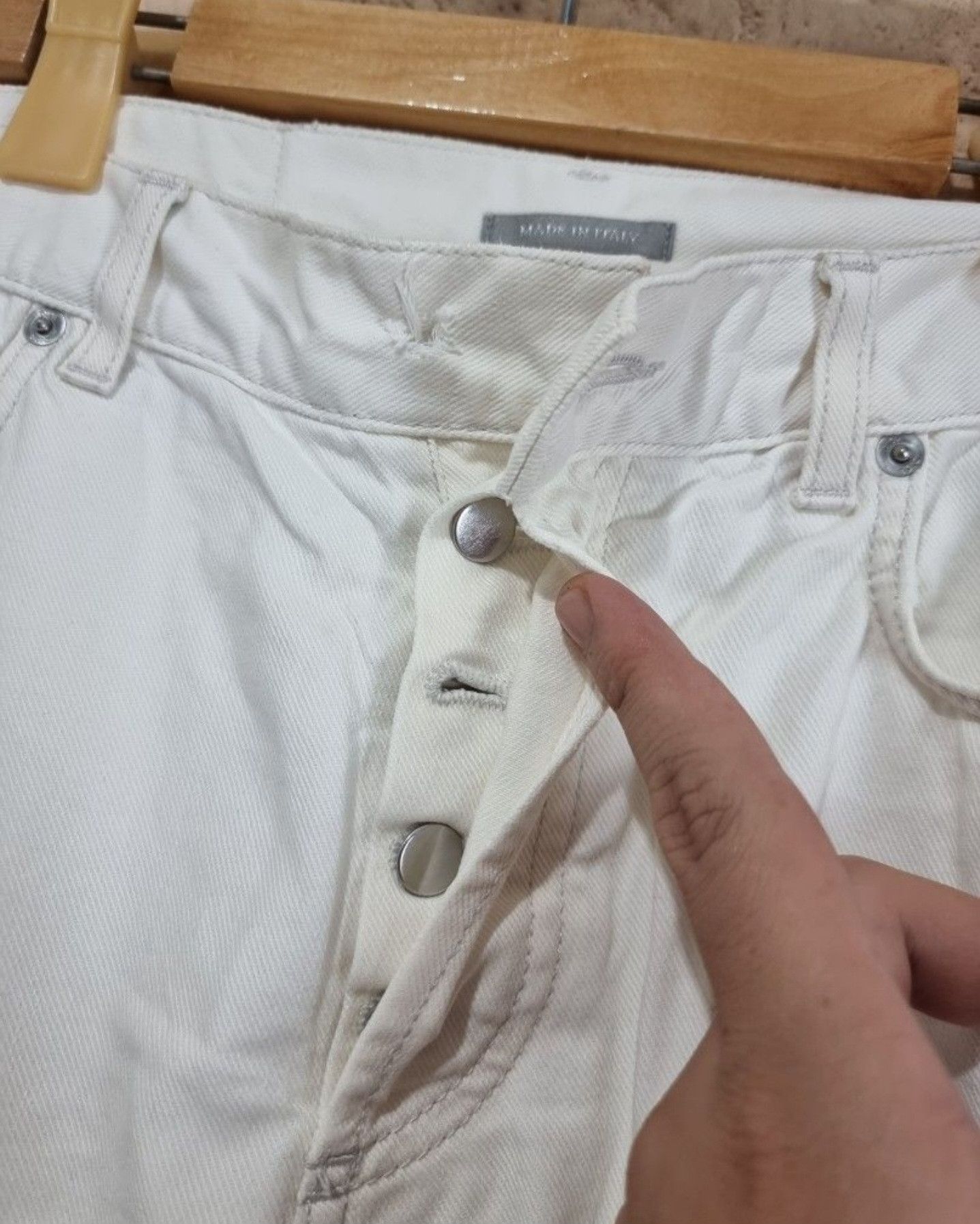 Dior × Hedi Slimane Dior X hedi slimane patched white pants Size US 32 / EU 48 - 6 Thumbnail