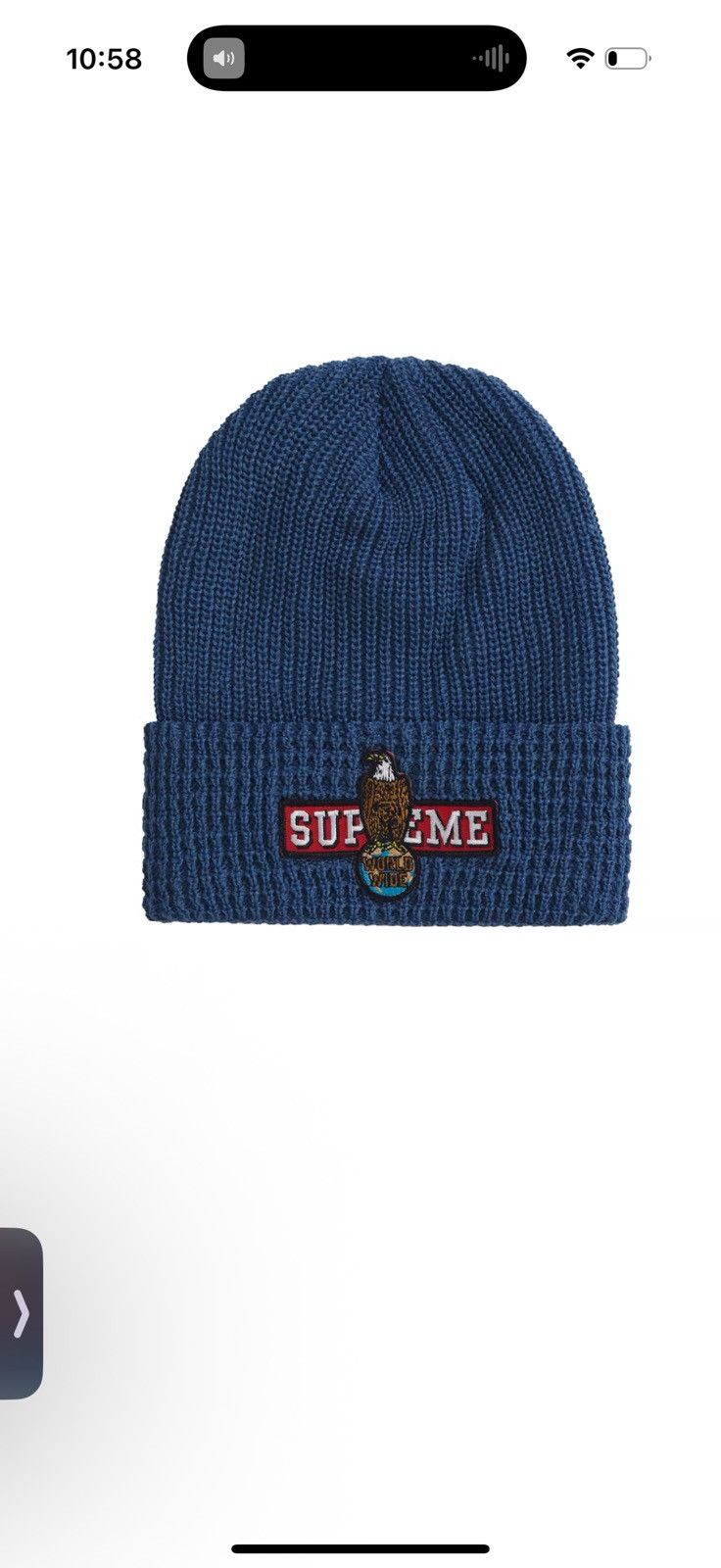 Supreme Supreme Eagle Waffle Beanie FW23 Size ONE SIZE - 1 Thumbnail