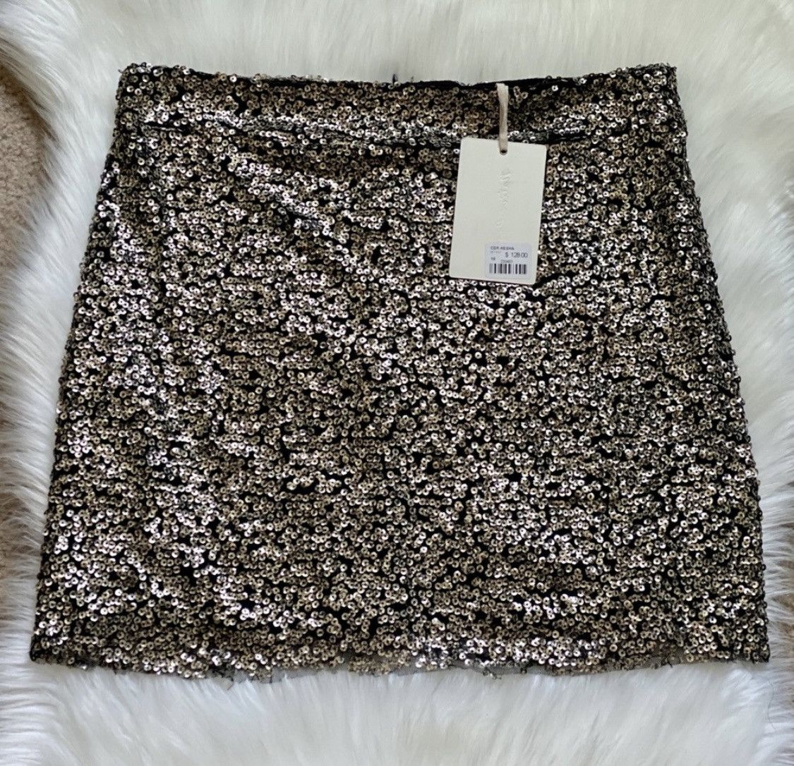 Other NATIVE ROSE SEQUIN EMBELLISHED MINI SKIRT SZ 10 Size 32" / US 10 / IT 46 - 1 Thumbnail