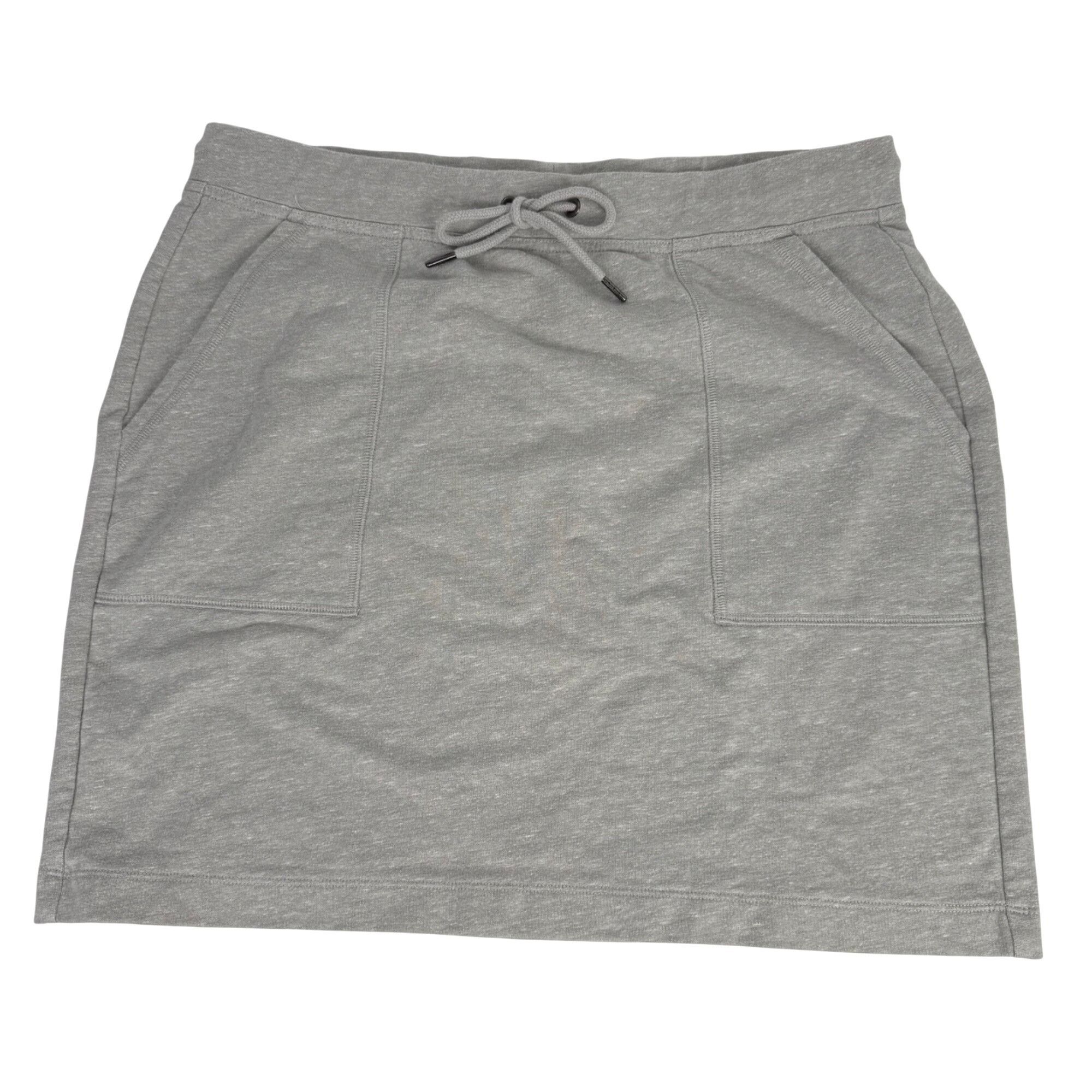 J.Crew J. Crew Mercantile Gray Jersey-Knit Mini Skirt Drawstring Wa Size 32" / US 10 / IT 46 - 1 Thumbnail