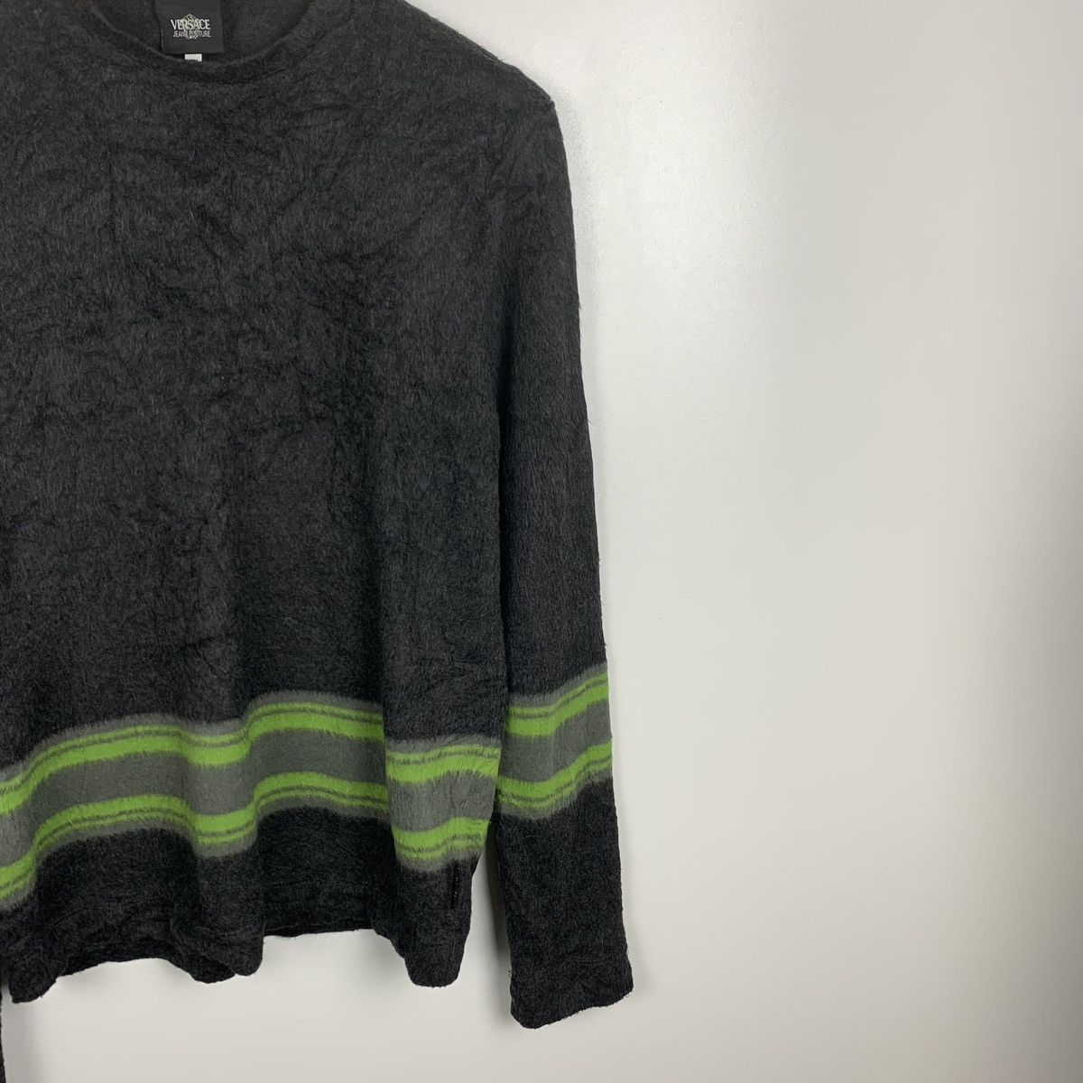 Versace Jeans Couture Versace Designer Striped Sweater Size XXL Italian Luxury Top Size XXL / US 16-18 / IT 52-54 - 5 Thumbnail