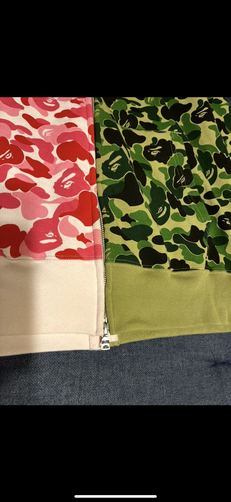 Bape ABC Camo Split Half Shark Full Zip Hoodie Size US XL / EU 56 / 4 - 8 Thumbnail