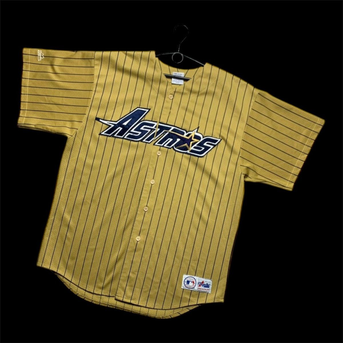 MLB × Vintage Vintage Houston Astros jersey Gold very rare USA size XL Size US XL / EU 56 / 4 - 1 Thumbnail