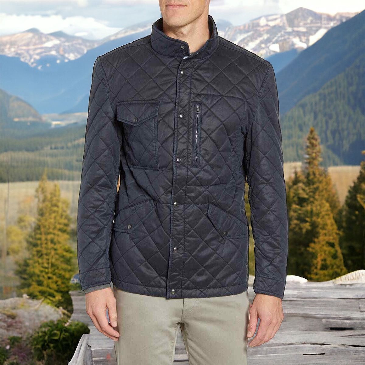 Johnnie O Johnnie O Weldon Quilted Full Zip Puffer Jacket Coat | Grailed