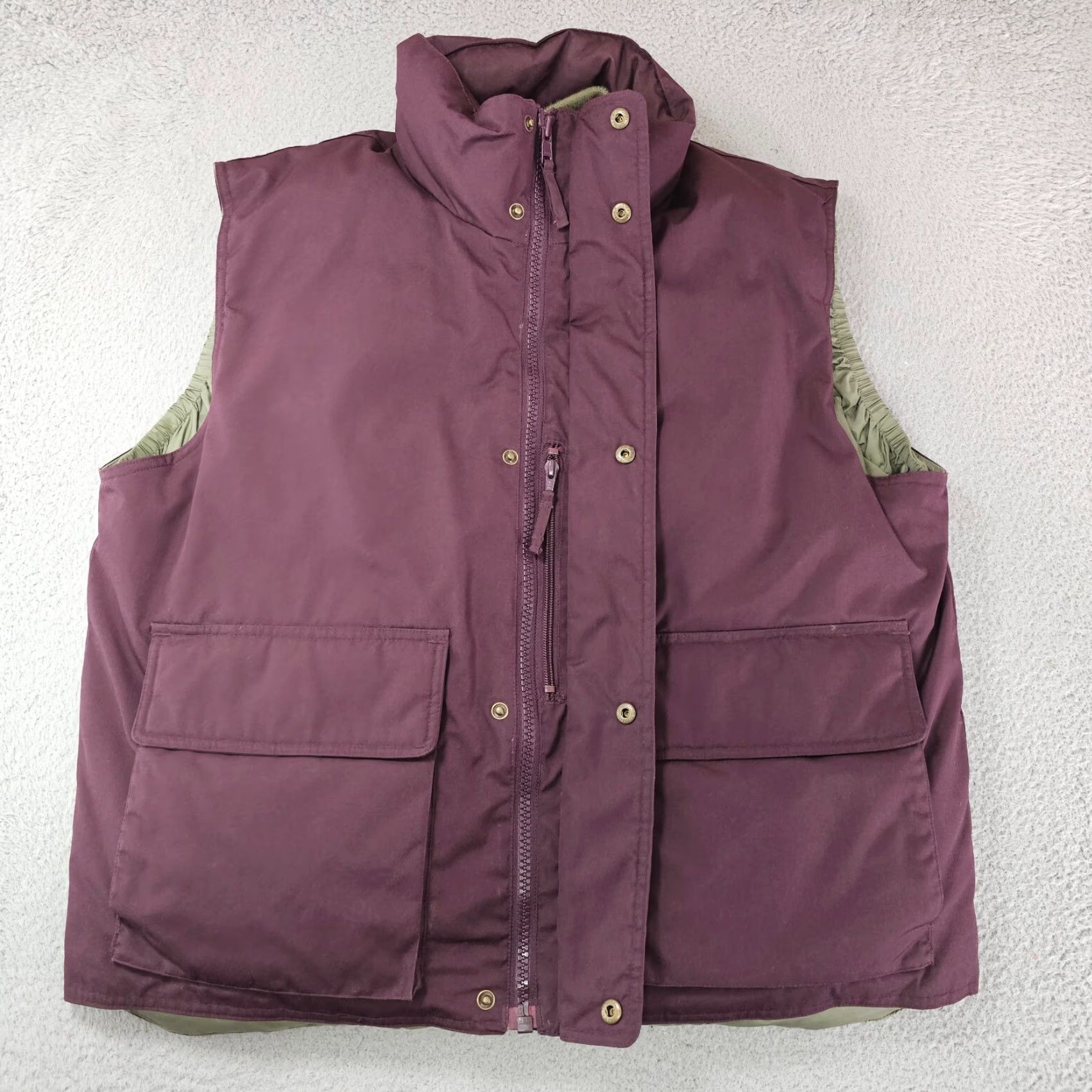 Vintage Cabela's Premiere Northern Goose Down Fill Vest Mens L Burgundy Hunt Camp Vest Size US L / EU 52-54 / 3 - 2 Thumbnail