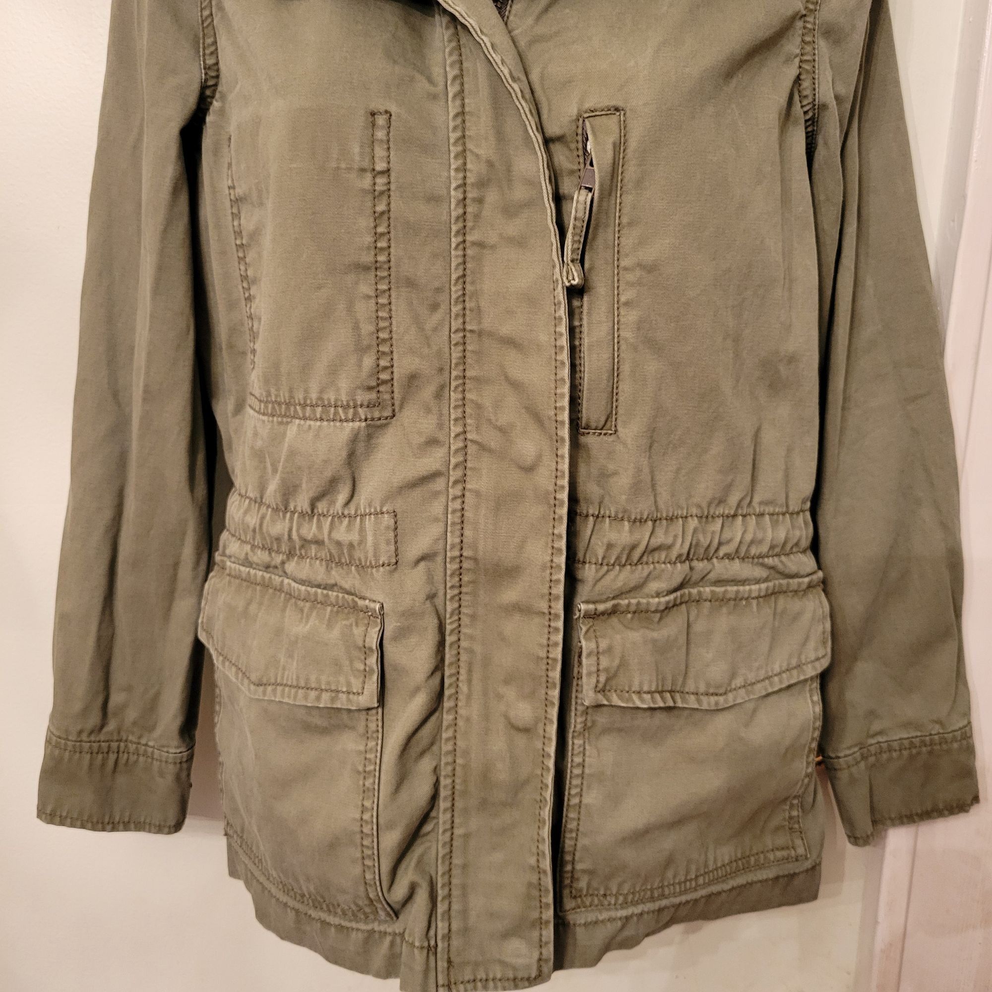 Madewell Madewell XS Olive Green Moto Military Army Utility Jacket PA Size XS / US 0-2 / IT 36-38 - 9 Thumbnail