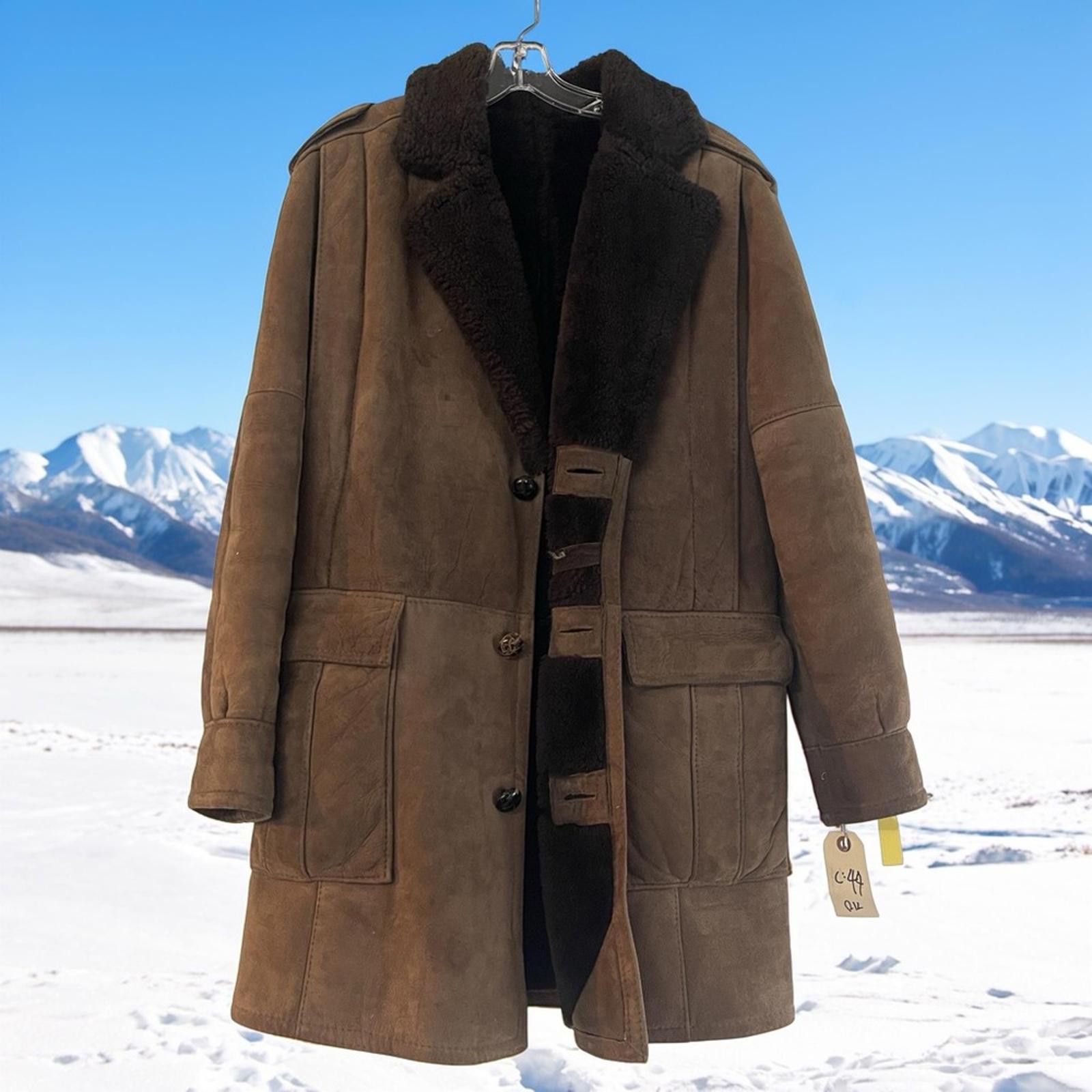 Other Texas Tanning Men's Brown Genuine Shearling Coat size 36 Size US M / EU 48-50 / 2 - 1 Thumbnail