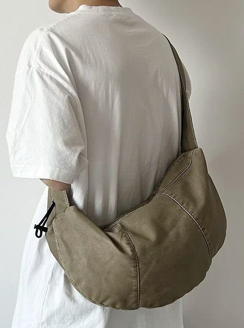 Japanese Brand Retro y2k faded pu leather ruched strap shoulder hobo bag Size ONE SIZE - 2 Thumbnail