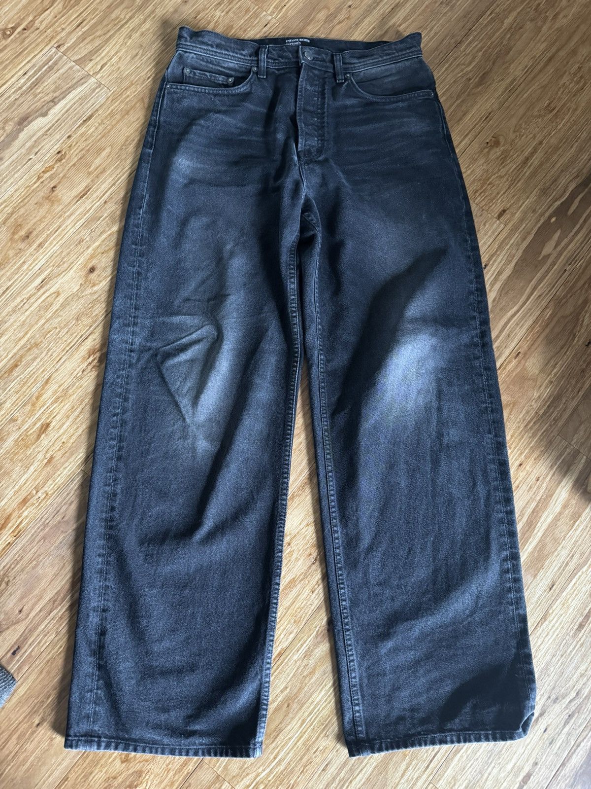 Enfants Riches Deprimes FW23 corpse pose baggy denim