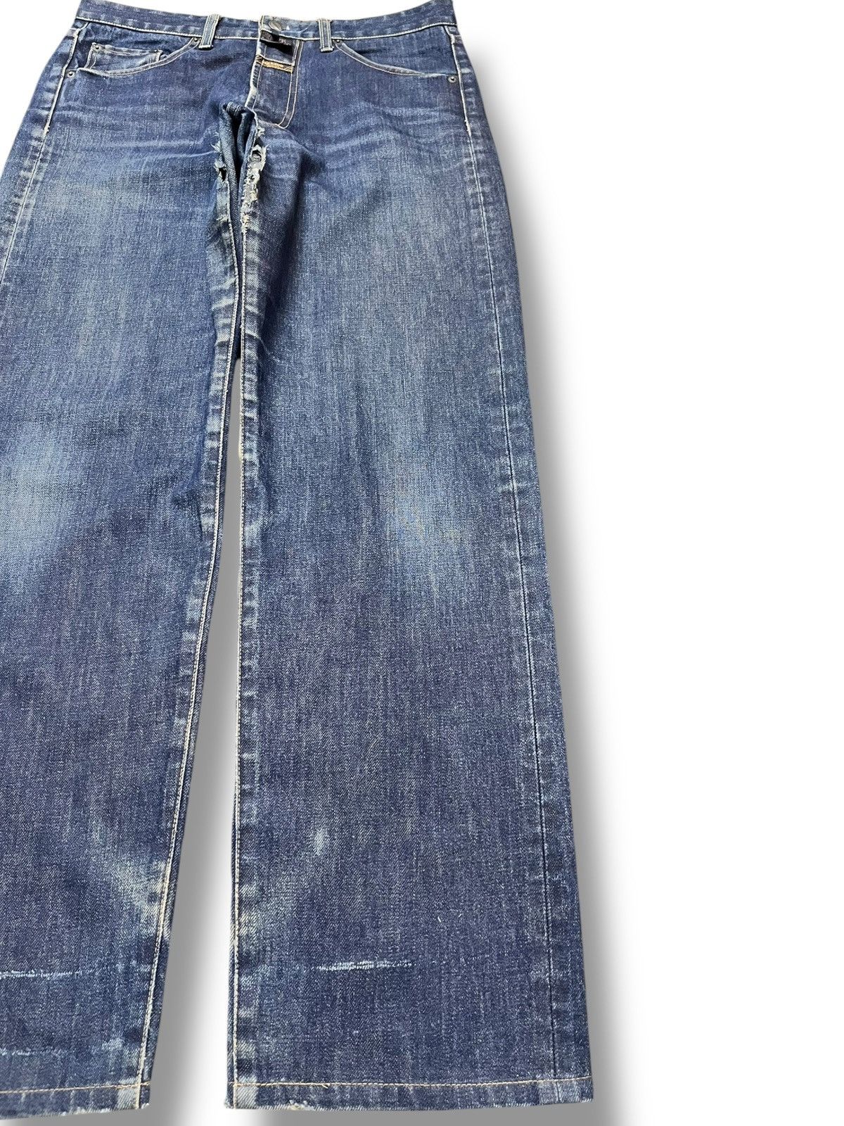 Marithe + Francois Girbaud Vintage Marithe Francois Girbaud Blue Indigo Denim Size US 32 / EU 48 - 4 Thumbnail
