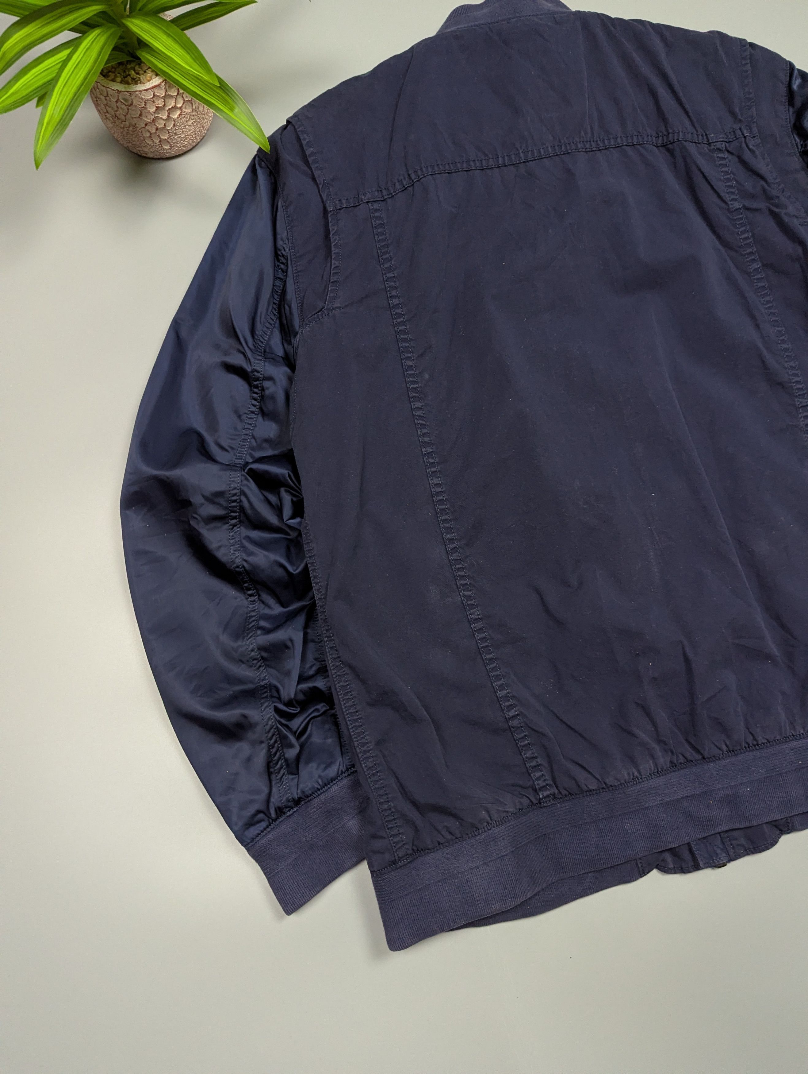 Wrangler Wrangler Vintage Style Navy Bomber Jacket Lightweight Cotton Size US XXL / EU 58 / 5 - 14 Thumbnail