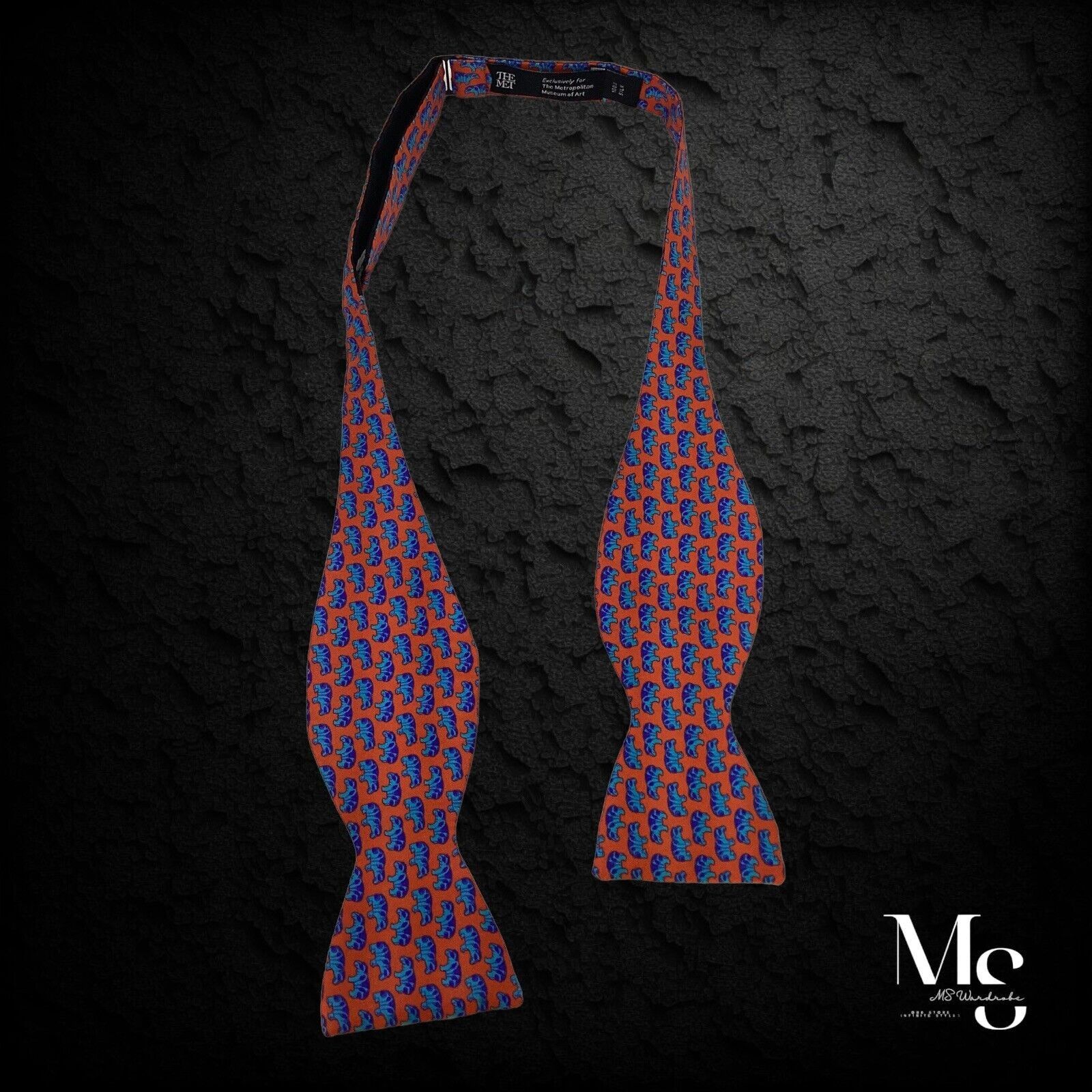 Other THE METRPOLITAN MUSEUM Of Art Flame Animal Print Self Bow Ti Size ONE SIZE - 4 Thumbnail