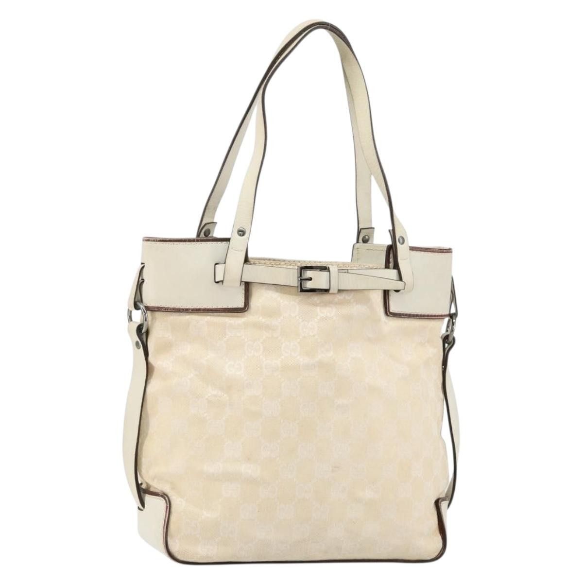 Gucci Gucci Belted Bucket Tote GG Canvas with Leather Size ONE SIZE - 1 Thumbnail