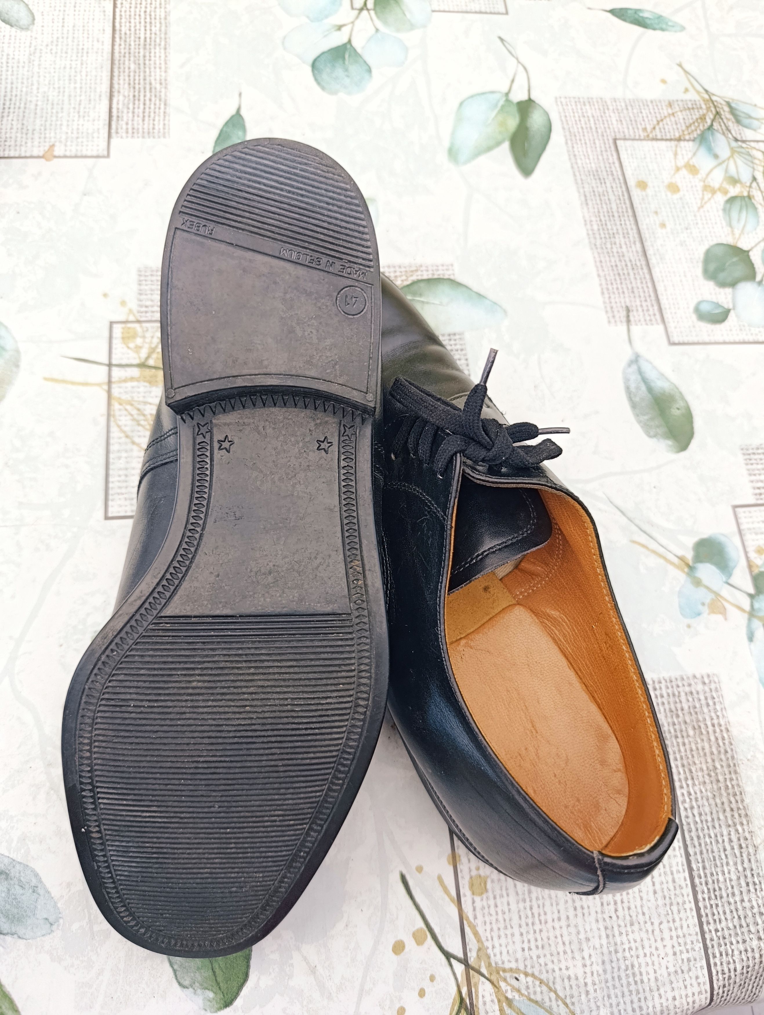 Other Chaussures Derby en cuir noir - Made in Belgique - T.41 Size US 8 / EU 41 - 5 Thumbnail