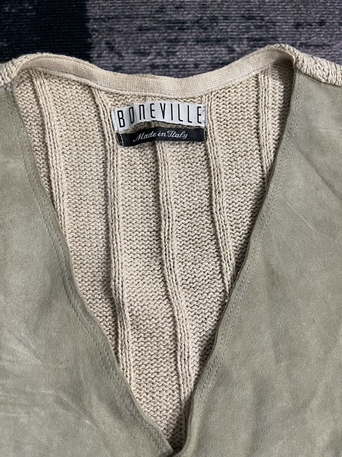 Boneville Vintage Boneville Cp Company Leather Knit Size US L / EU 52-54 / 3 - 12 Thumbnail
