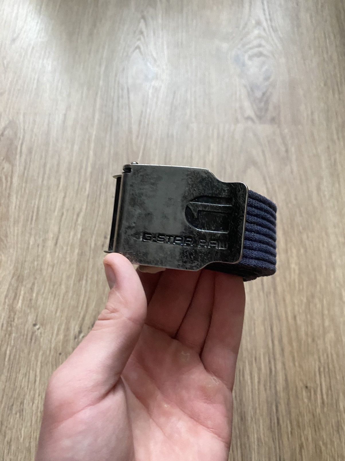 G-Star × Vintage Vintage Y2K G-Star Raw multi Logo Belt metal buckle Size ONE SIZE - 1 Thumbnail